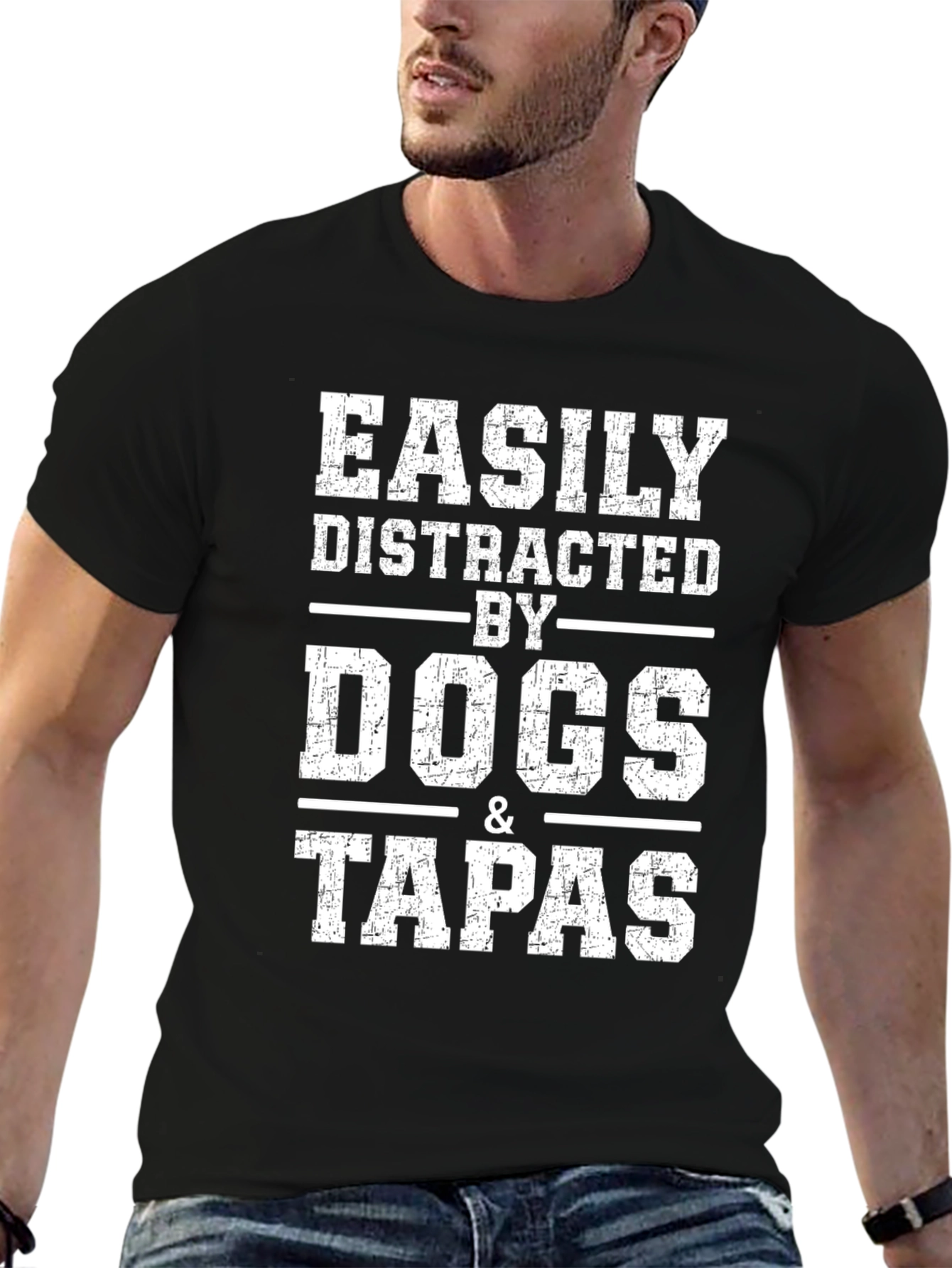 Easily Distracted By Dogs and Tapas T-Shirt