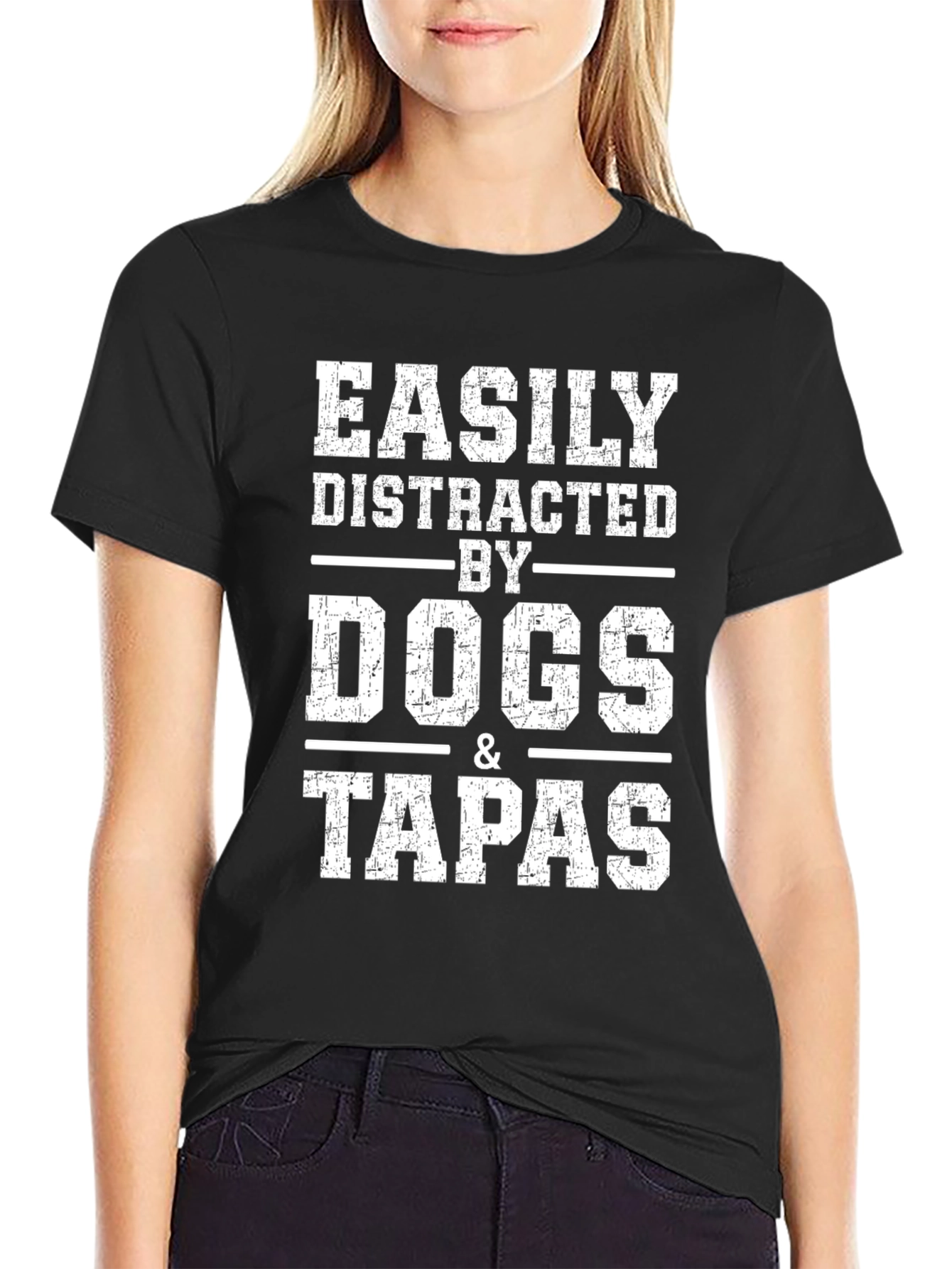 Easily Distracted By Dogs and Tapas T-Shirt