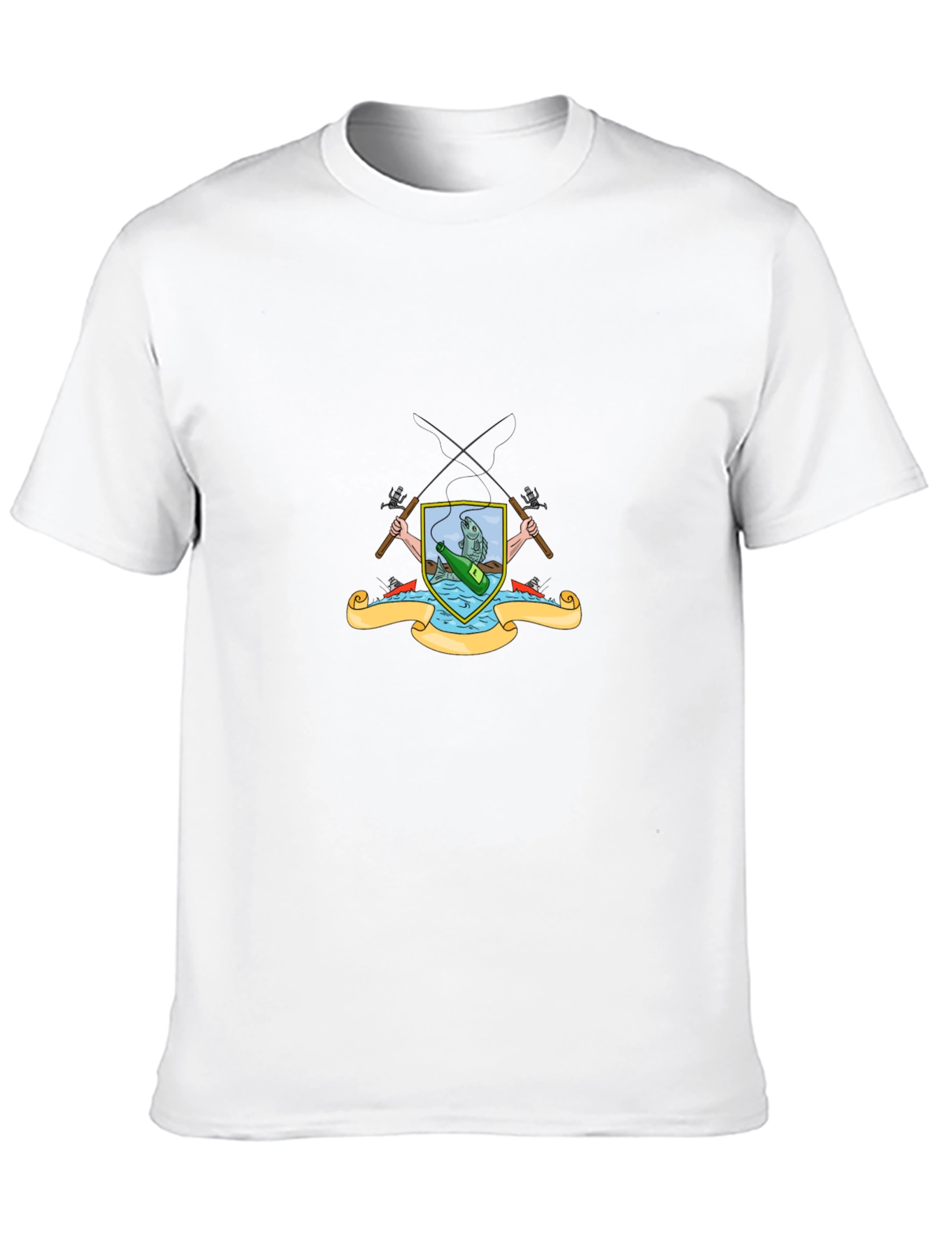 Fishing Crest Graphic T-Shirt - Angler Style