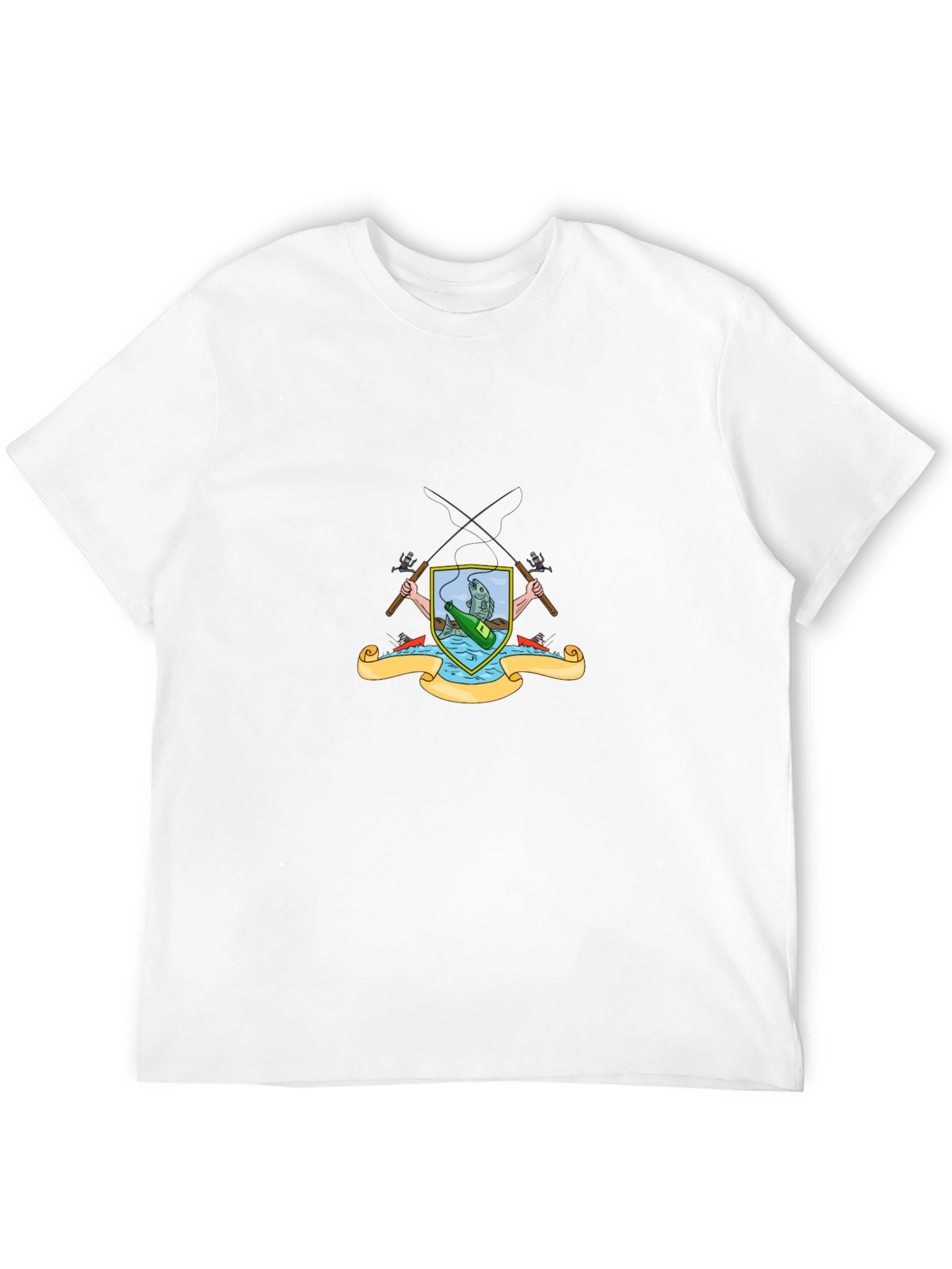 Fishing Crest Graphic T-Shirt - Angler Style