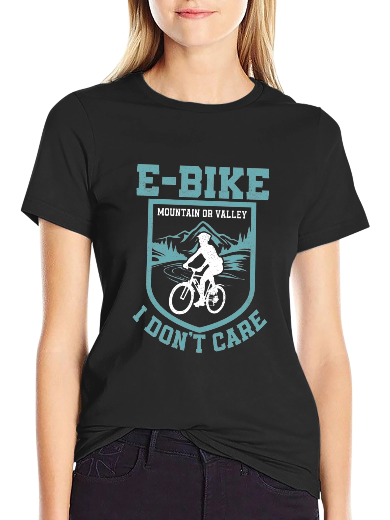 E-Bike Mountain or Valley I Dont Care T-Shirt
