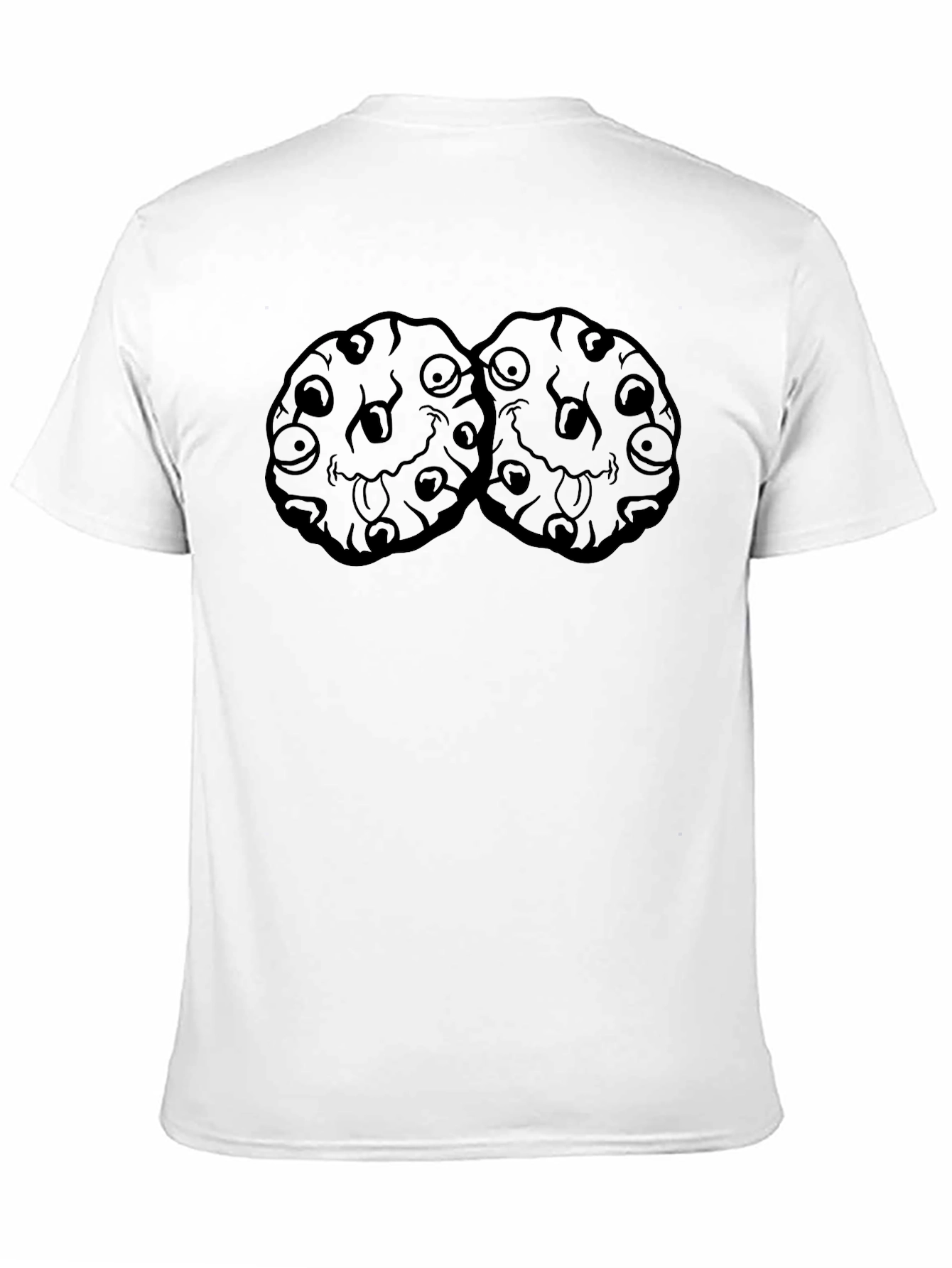 Monster Cookies Graphic Tee - Soft Black Cotton T-Shirt