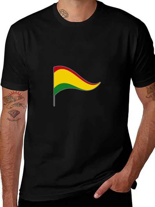 Bolivia Flag Graphic Tee - Black Unisex T-Shirt