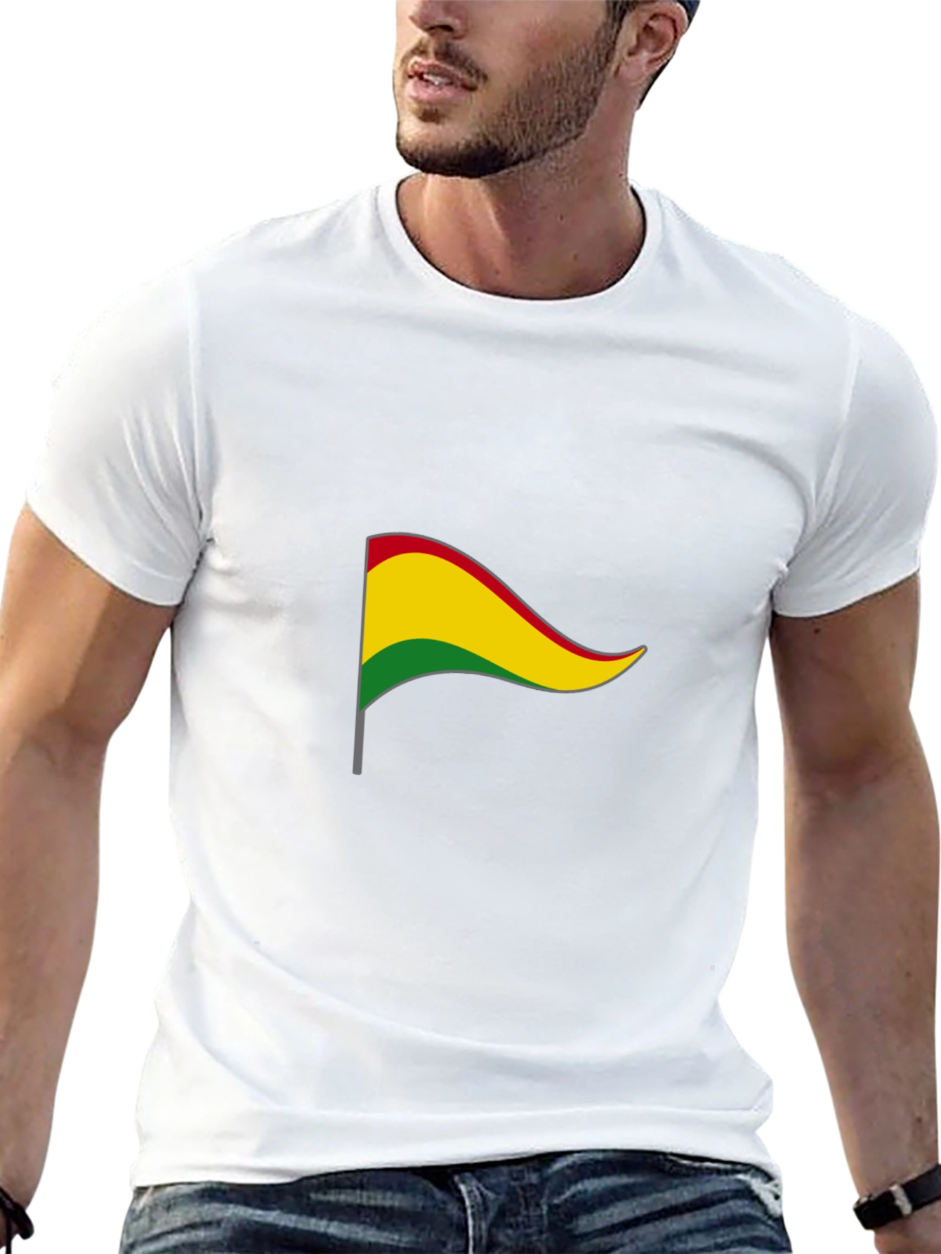 Bolivia Flag Graphic Tee - Black Unisex T-Shirt