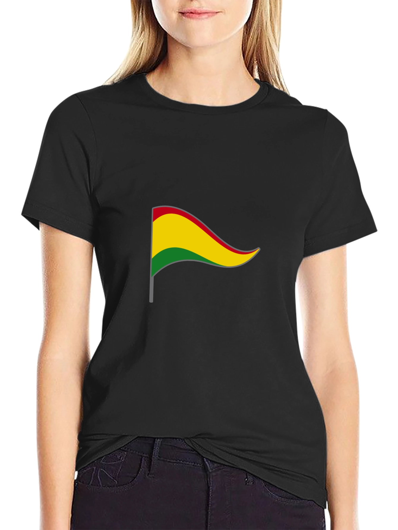 Bolivia Flag Graphic Tee - Black Unisex T-Shirt