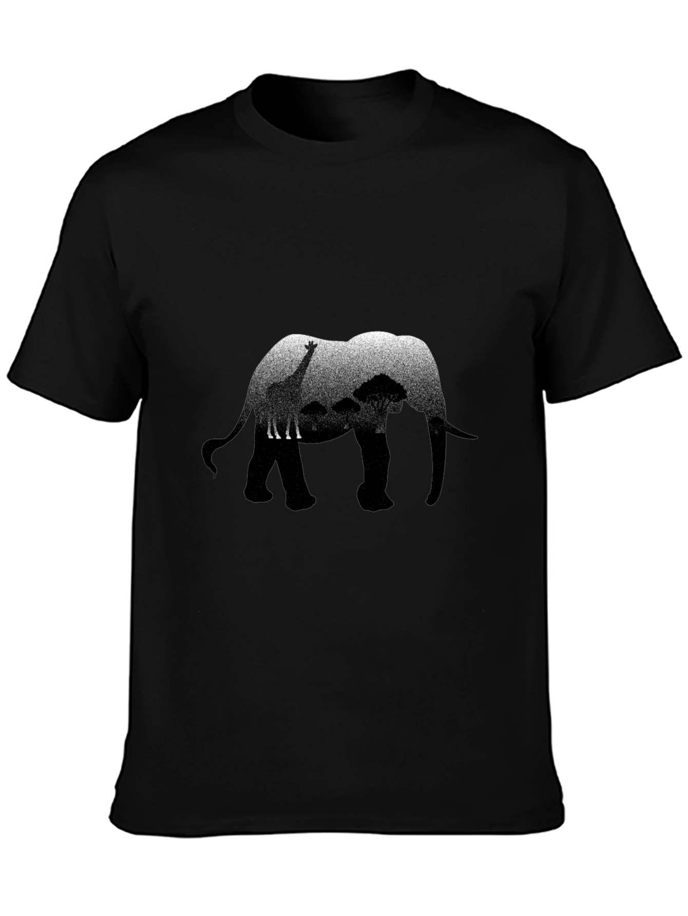 Elephant Safari Graphic Print T-Shirt