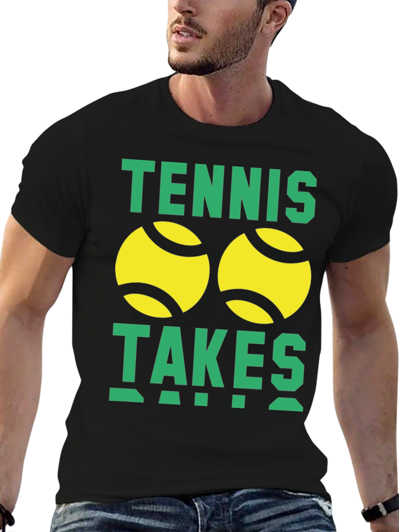 Tennis Takes Balls Graphic Tee