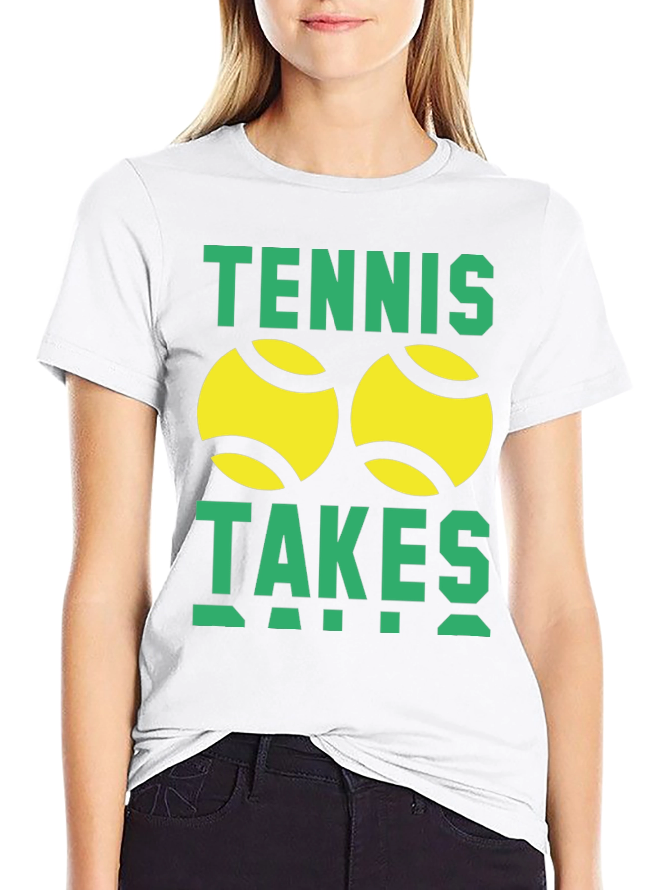 Tennis Takes Balls Graphic Tee