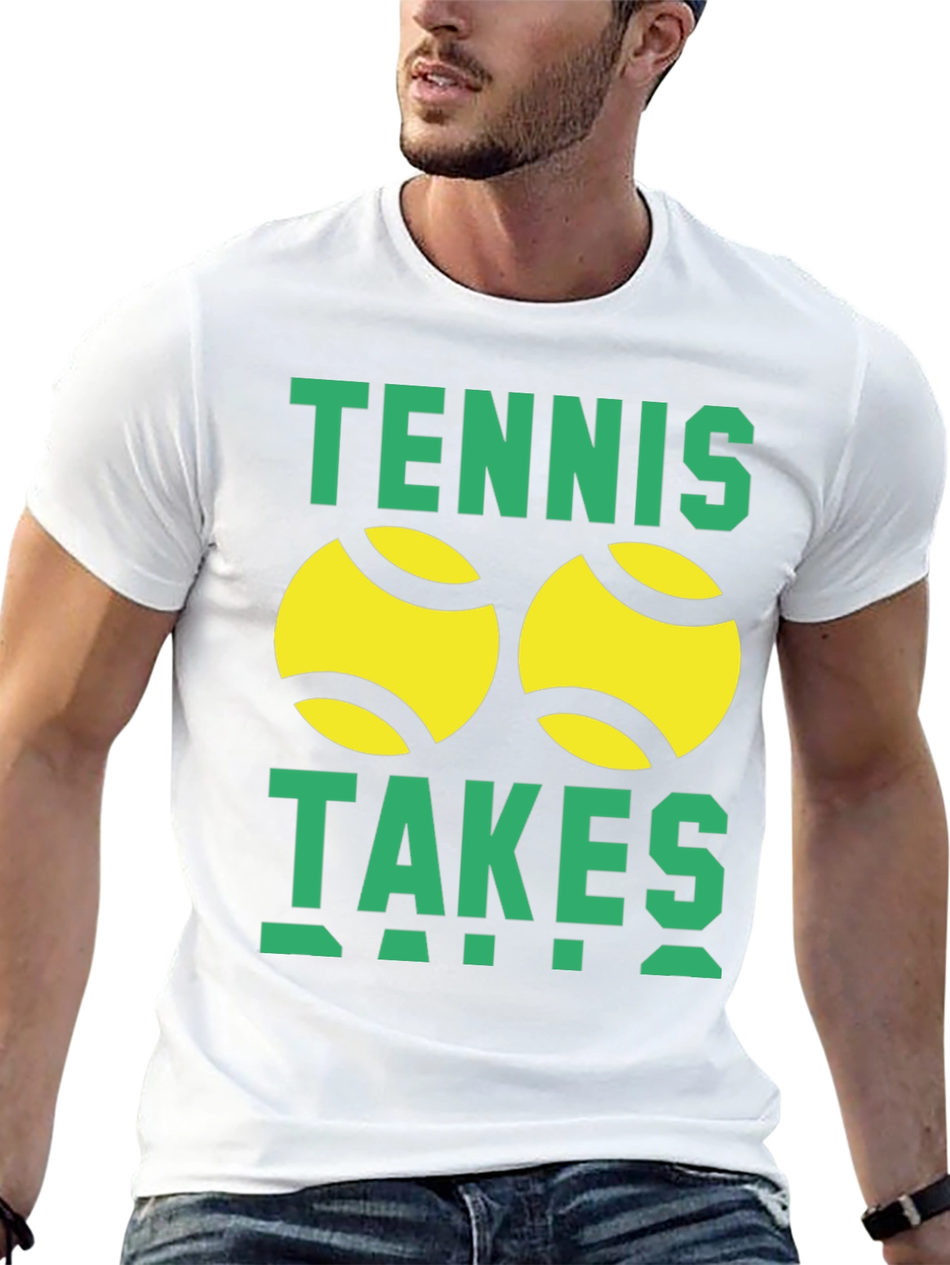 Tennis Takes Balls Graphic Tee