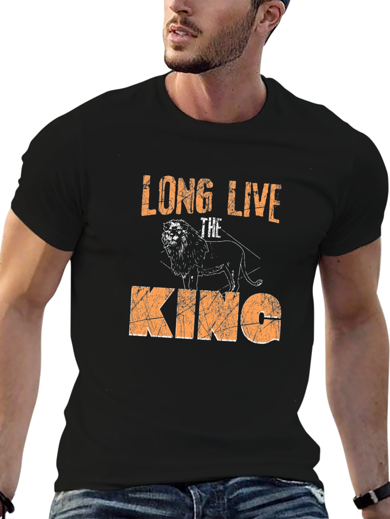 Long Live The King Lion Graphic T-Shirt