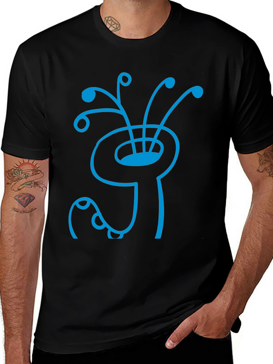 Abstract Creature Graphic Tee - Stylish Cotton Shirt