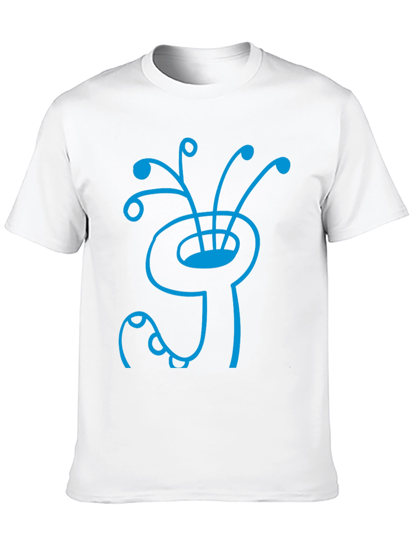 Abstract Creature Graphic Tee - Stylish Cotton Shirt