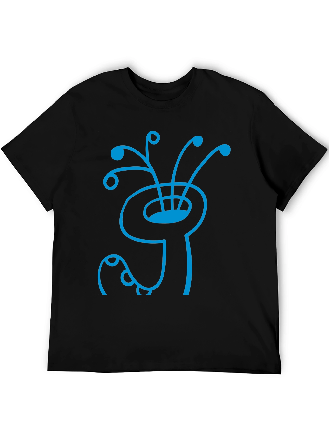 Abstract Creature Graphic Tee - Stylish Cotton Shirt