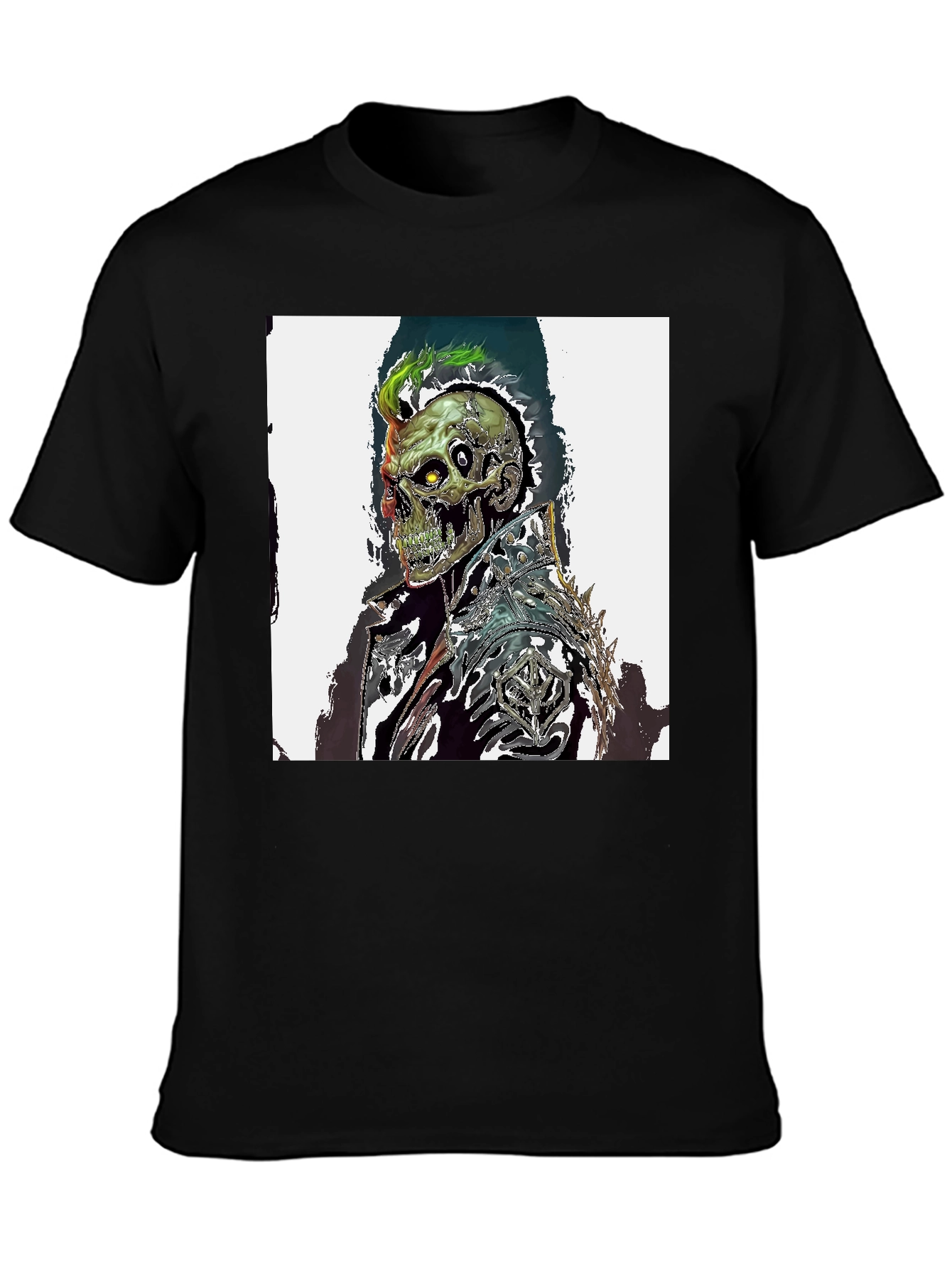 Skull Warrior Graphic Black T-Shirt