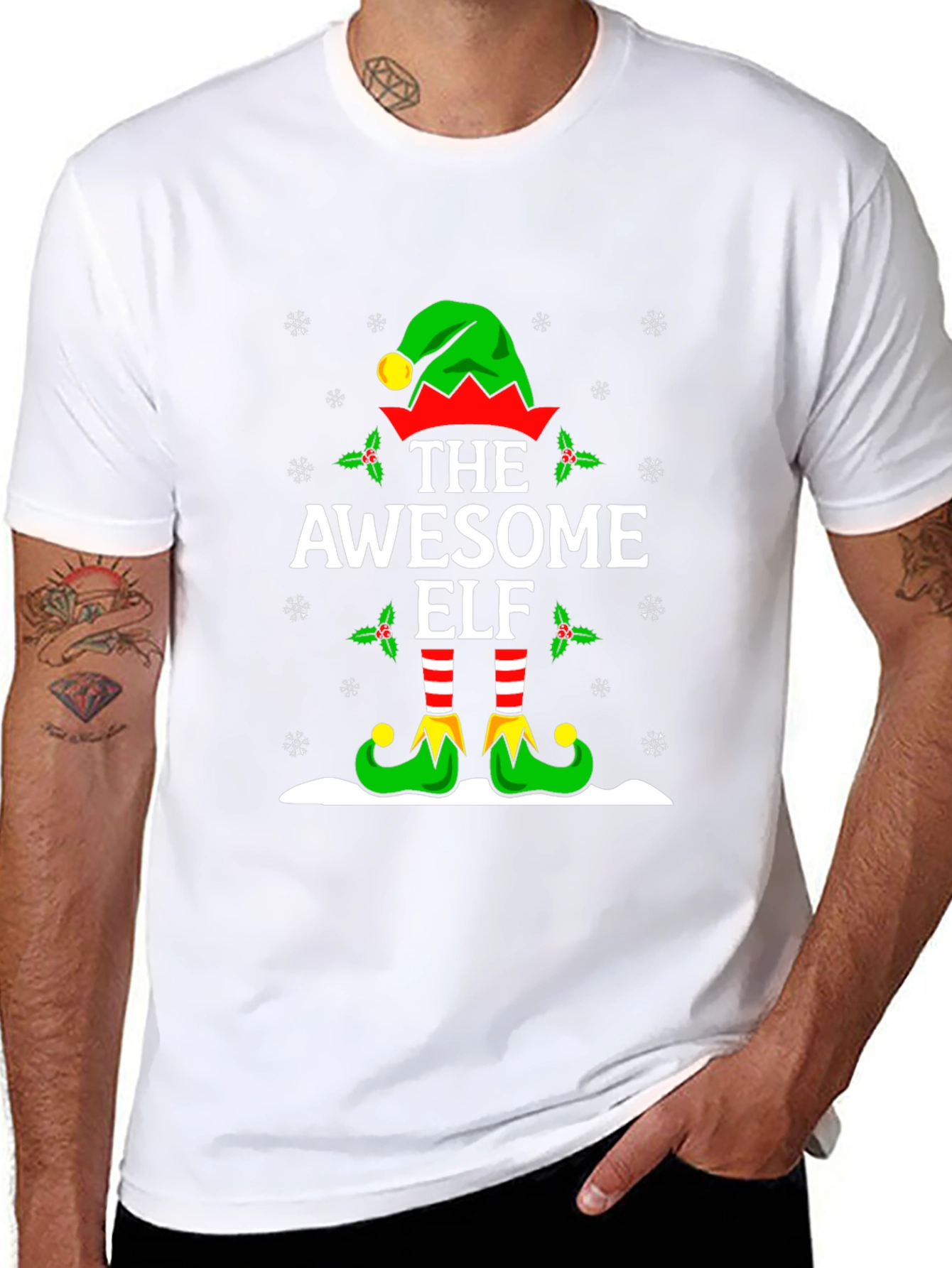 Awesome Elf Christmas T-Shirt