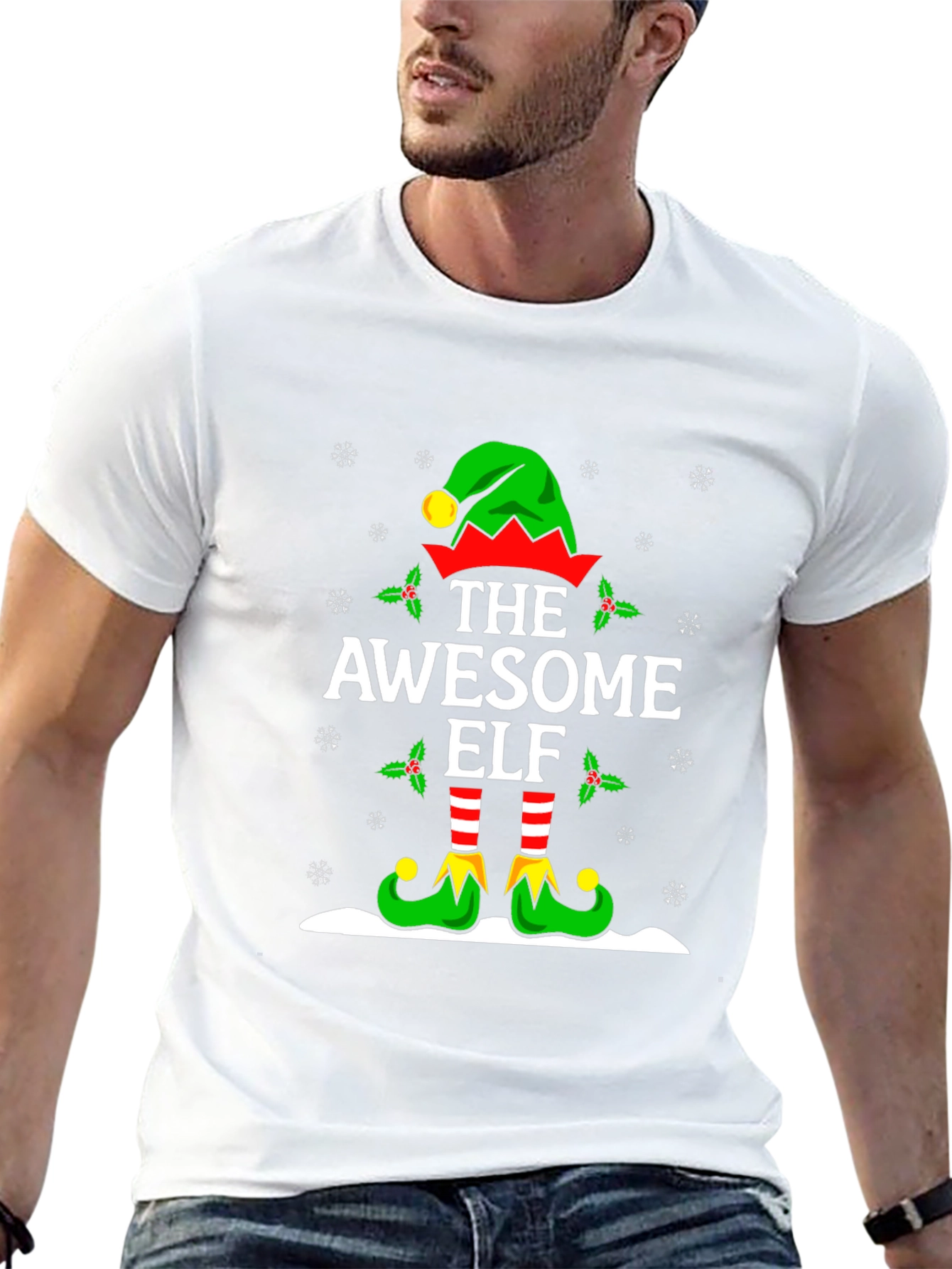 Awesome Elf Christmas T-Shirt