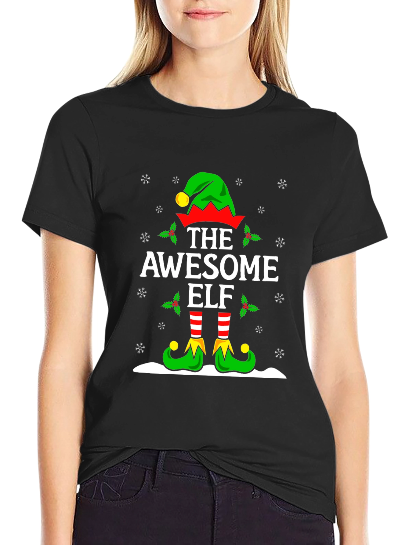 Awesome Elf Christmas T-Shirt