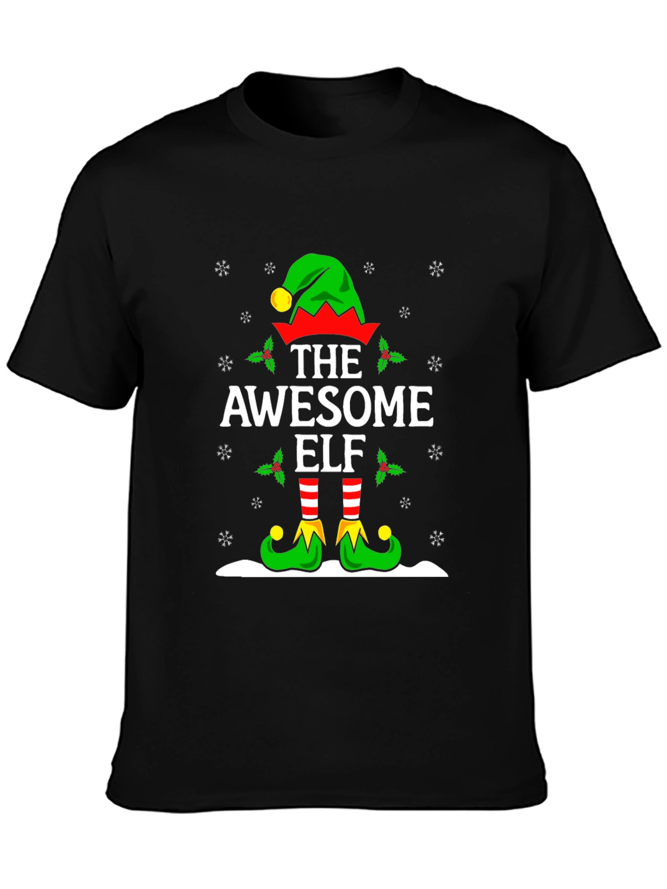 Awesome Elf Christmas T-Shirt