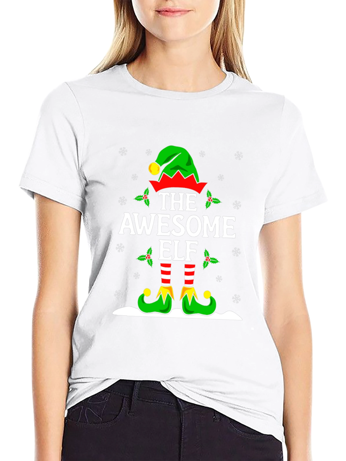 Awesome Elf Christmas T-Shirt