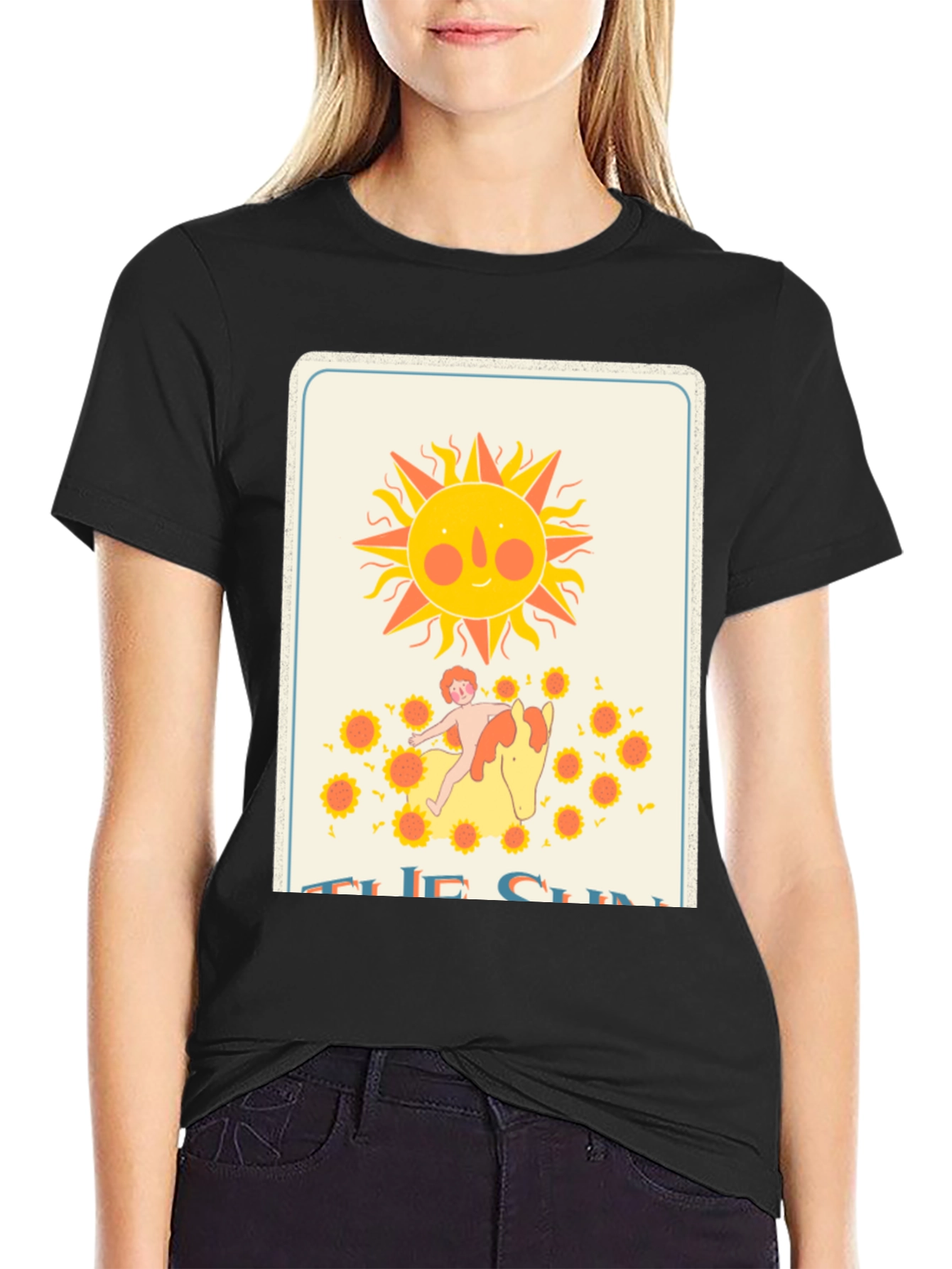 Tarot Card The Sun Graphic T-Shirt