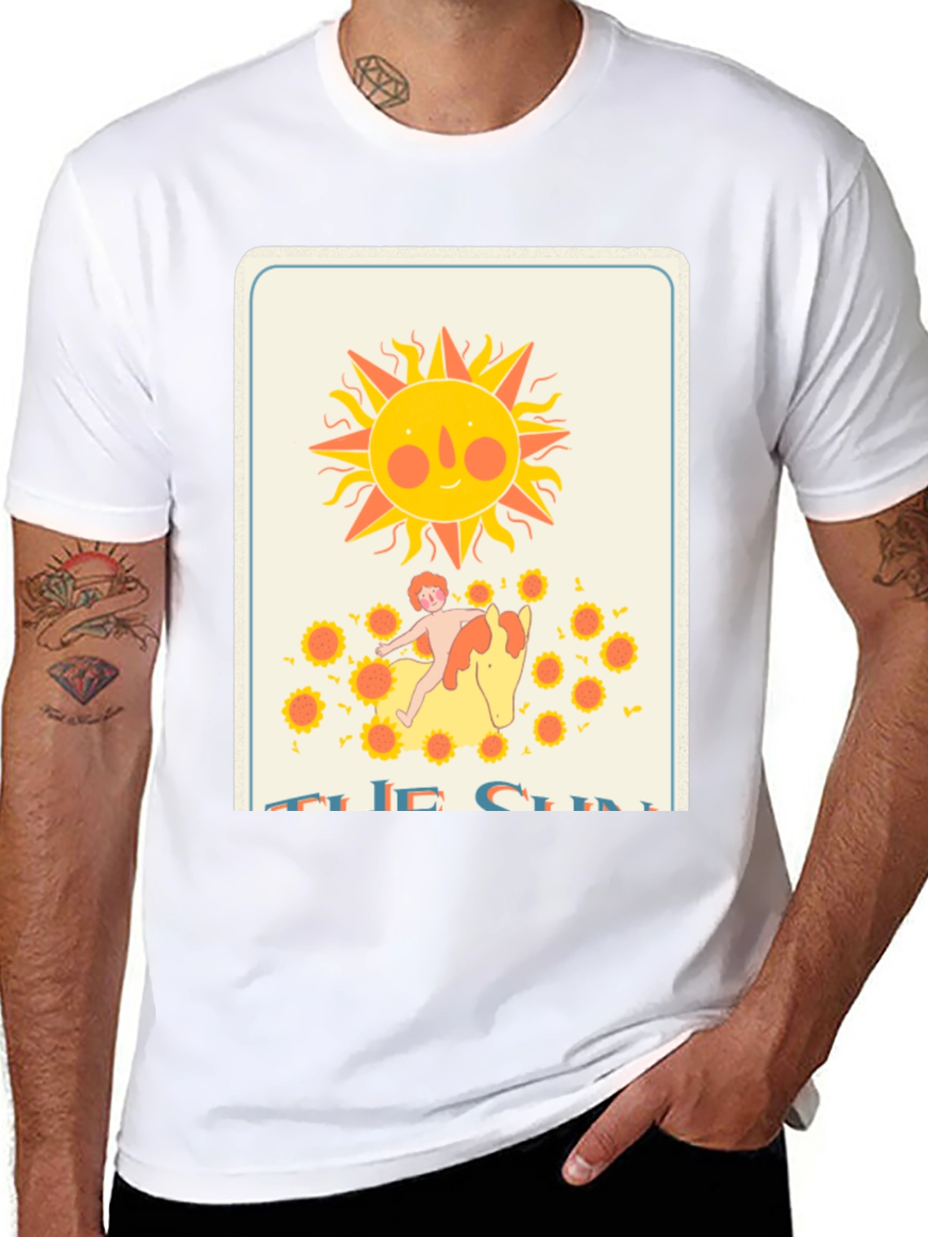 Tarot Card The Sun Graphic T-Shirt