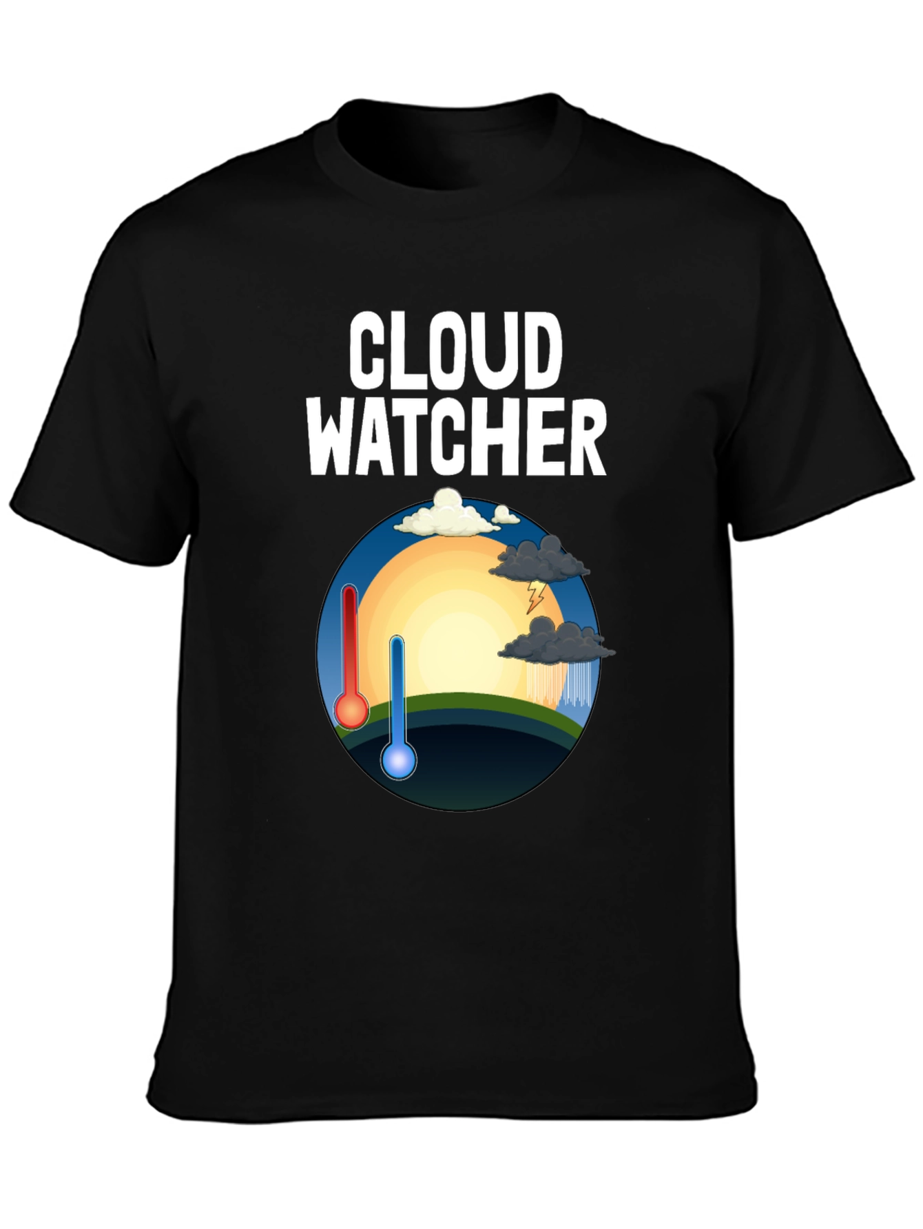Cloud Watcher Graphic Tee - Weather Enthusiast Shirt
