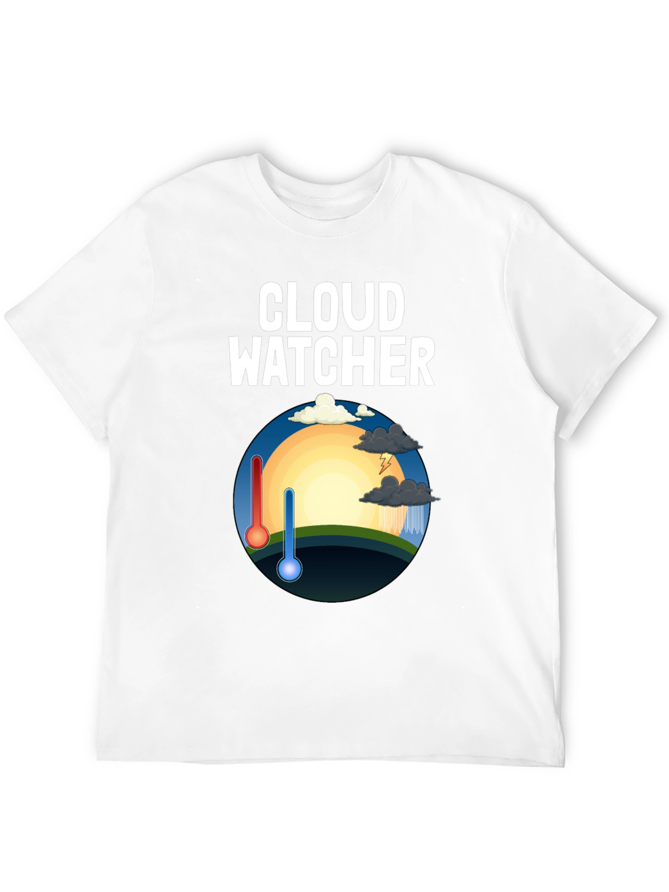 Cloud Watcher Graphic Tee - Weather Enthusiast Shirt