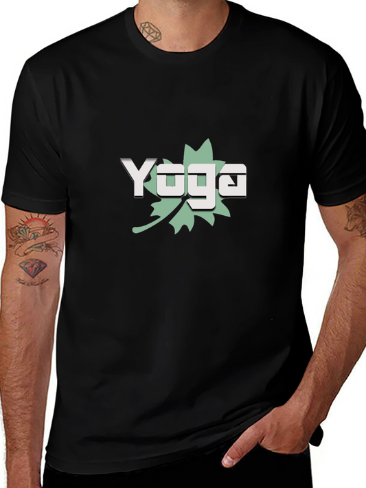 Yoga Leaf T-Shirt - Black