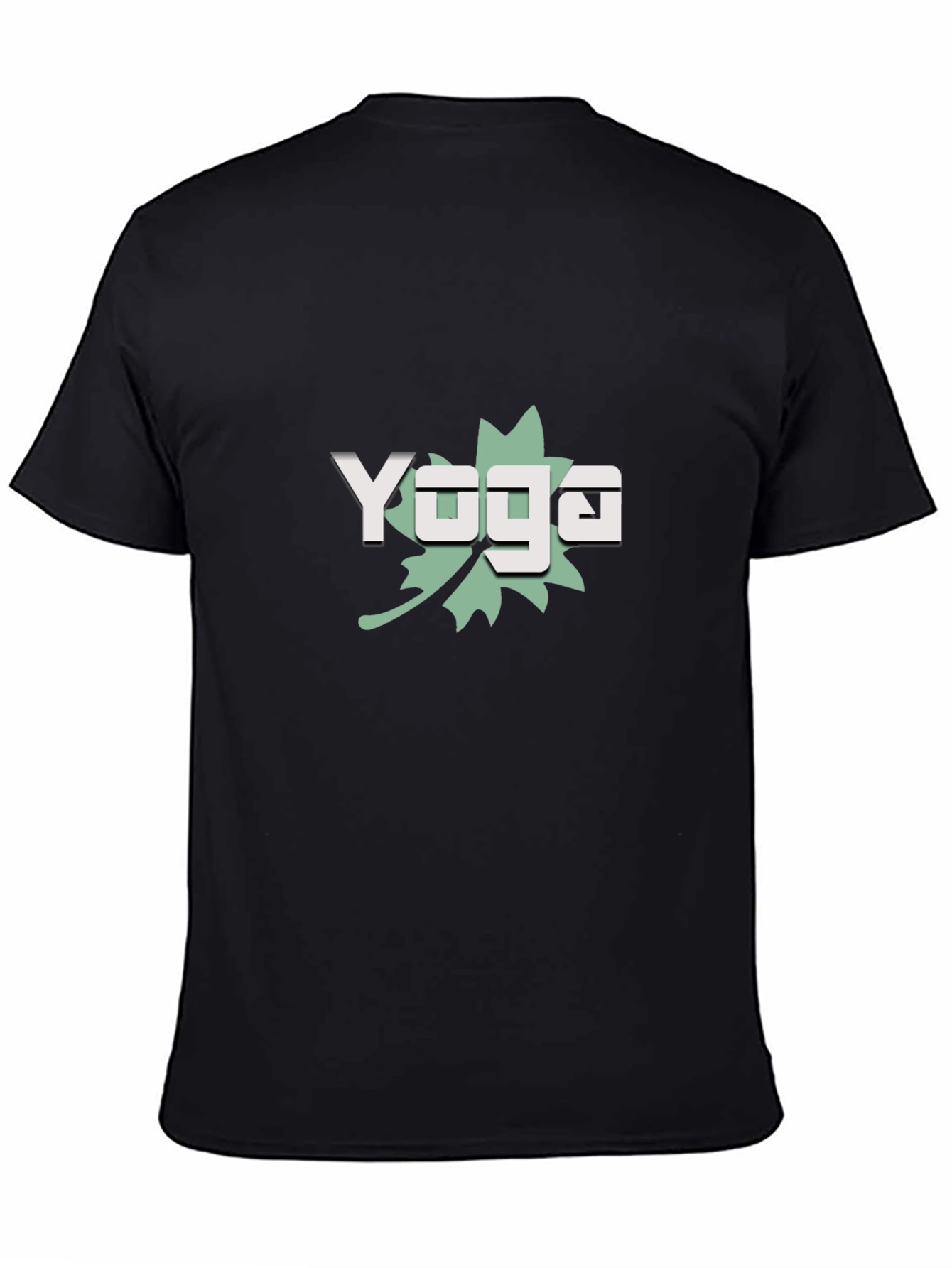 Yoga Leaf T-Shirt - Black