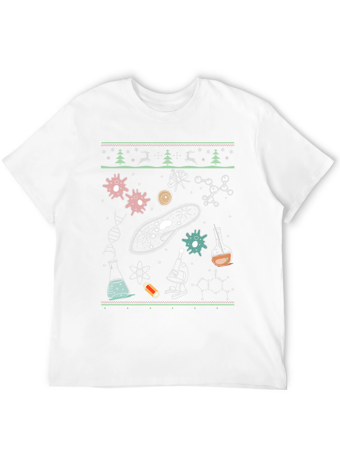 Science Themed Ugly Christmas T-Shirt