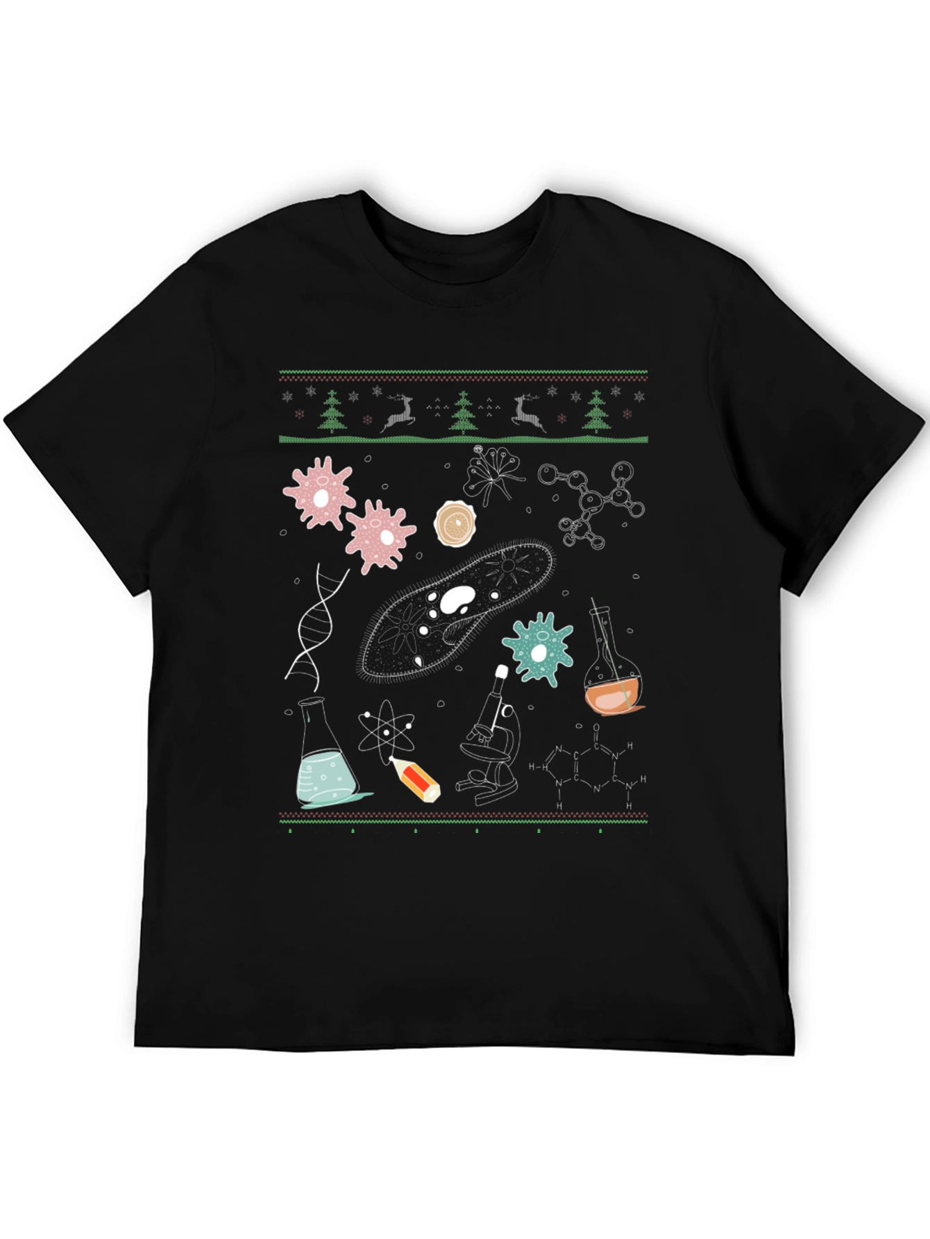 Science Themed Ugly Christmas T-Shirt
