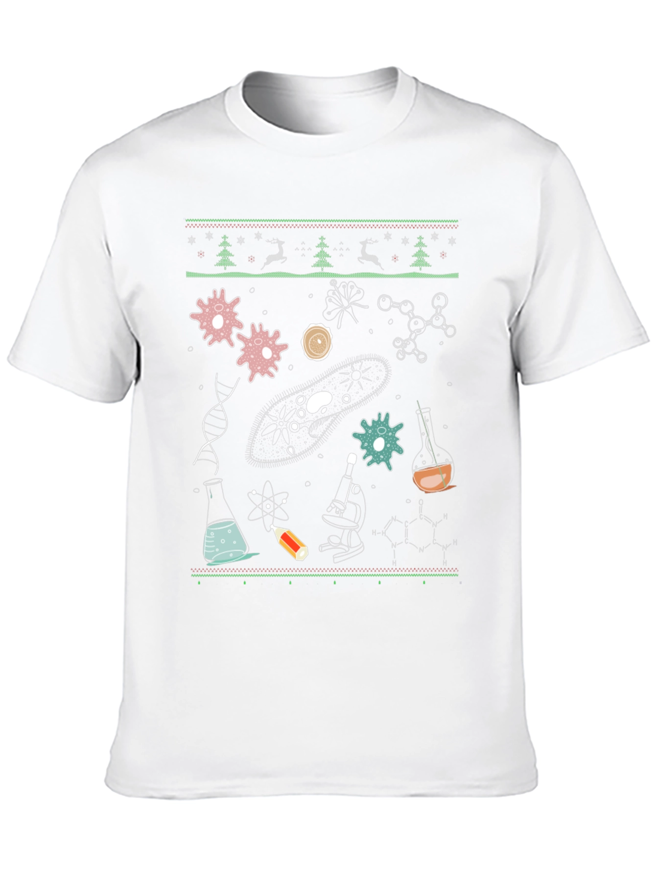 Science Themed Ugly Christmas T-Shirt