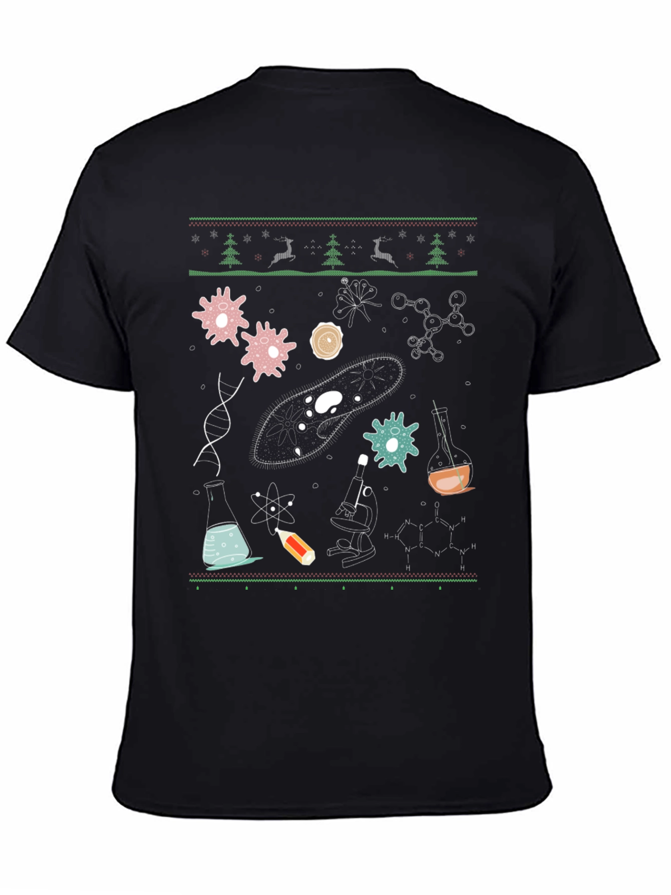 Science Themed Ugly Christmas T-Shirt