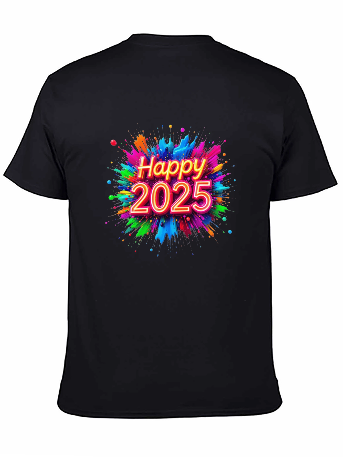 Happy 2025 Graphic Tee - New Year Celebration Shirt