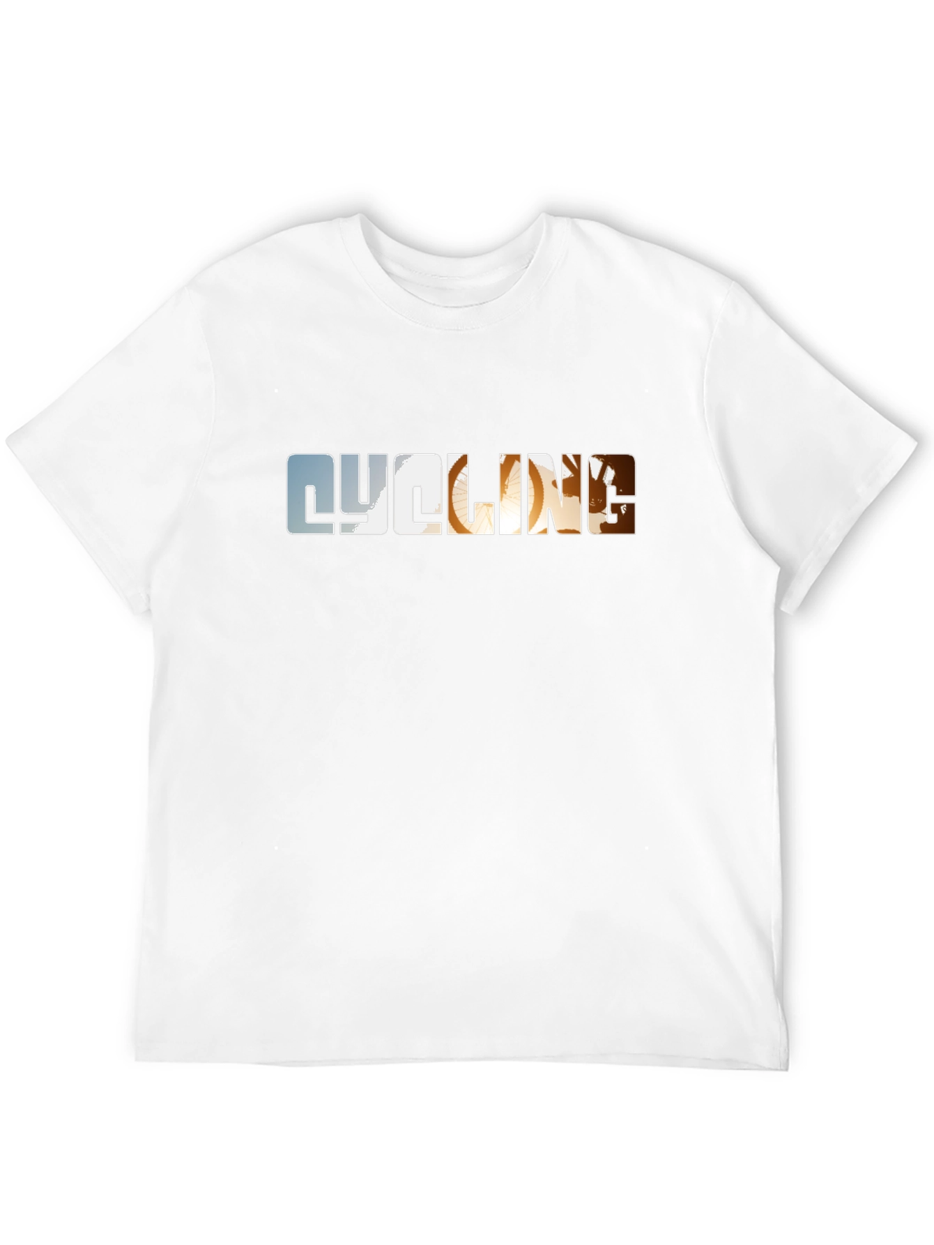 Cycling Graphic Print Black T-Shirt