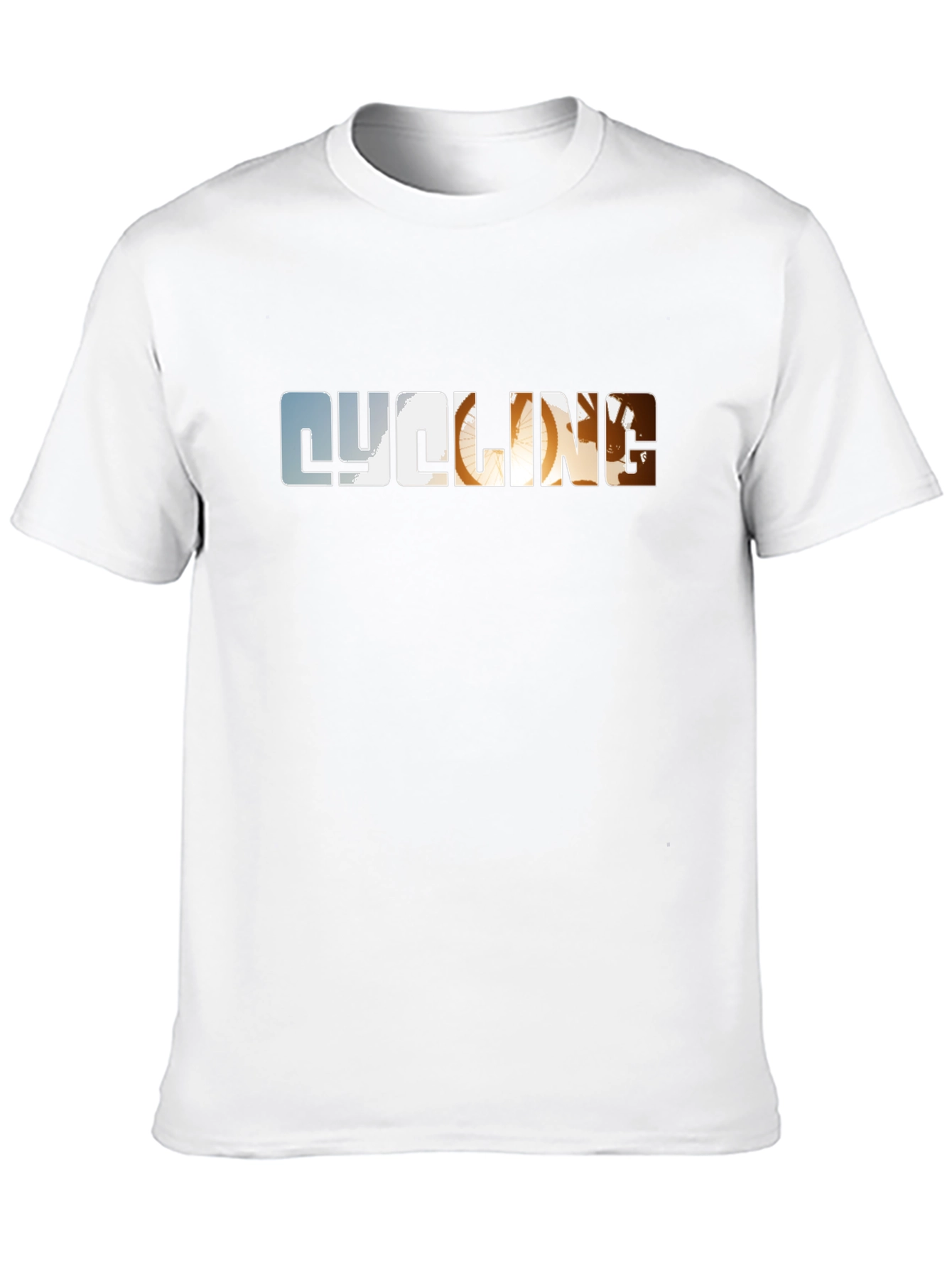 Cycling Graphic Print Black T-Shirt