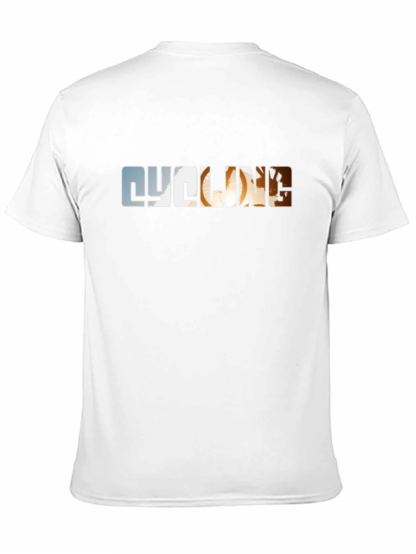 Cycling Graphic Print Black T-Shirt