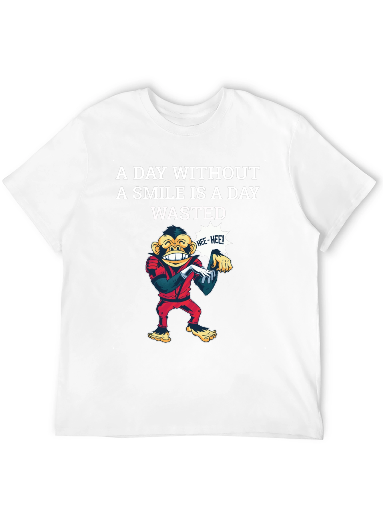 Smile Wasted Day Tee - Monkey Design