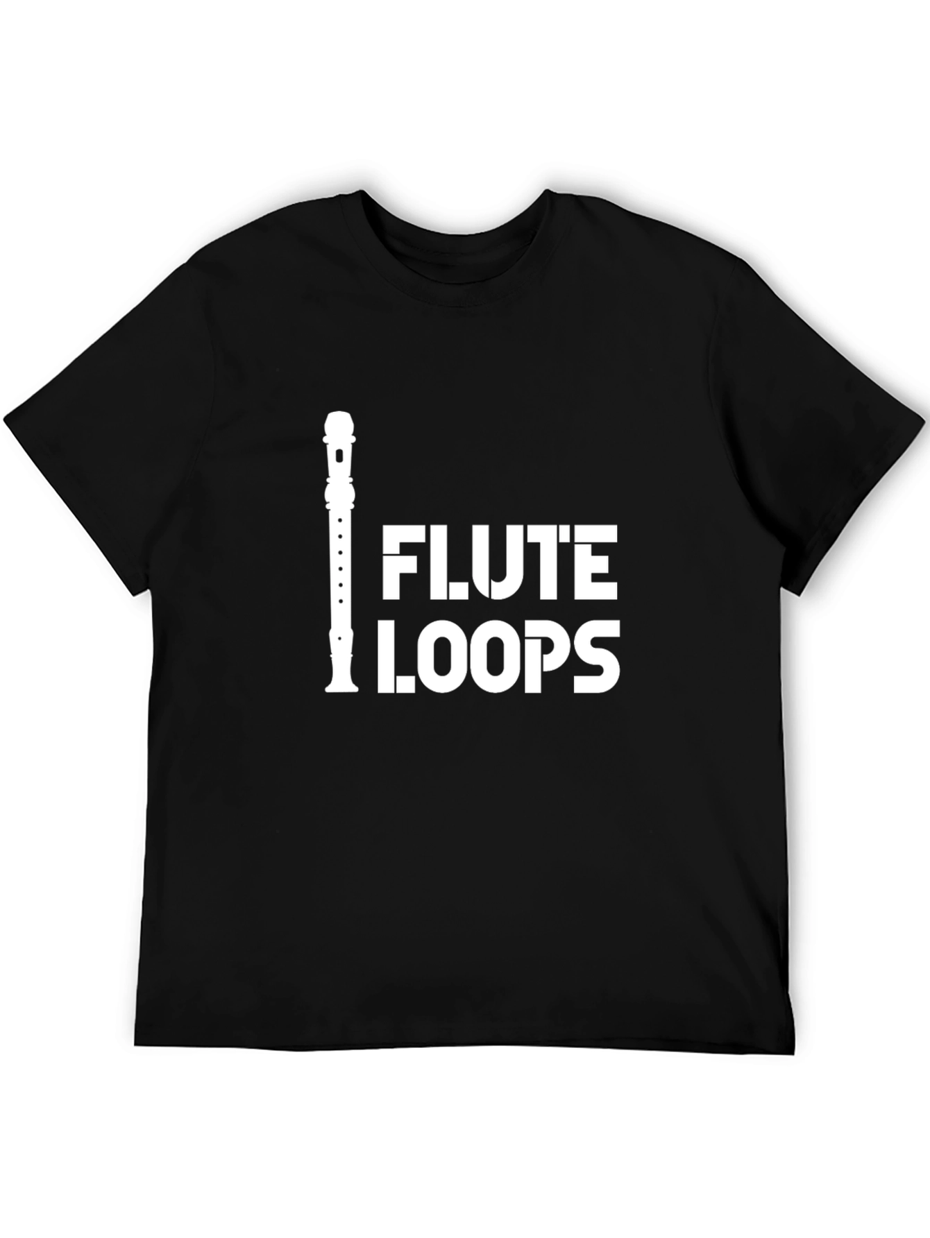 Flute Loops Graphic Tee - Music Lover T-Shirt