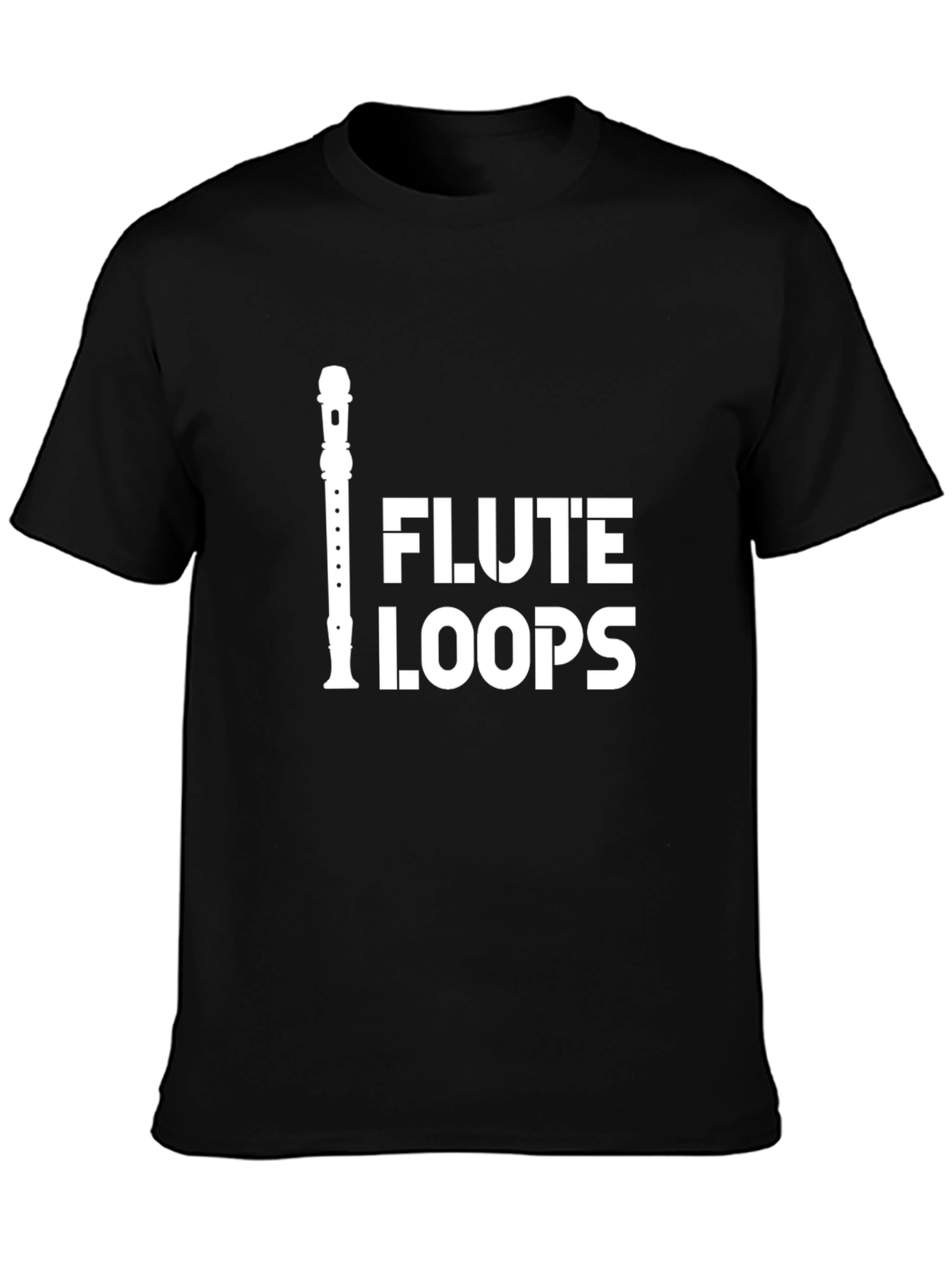 Flute Loops Graphic Tee - Music Lover T-Shirt