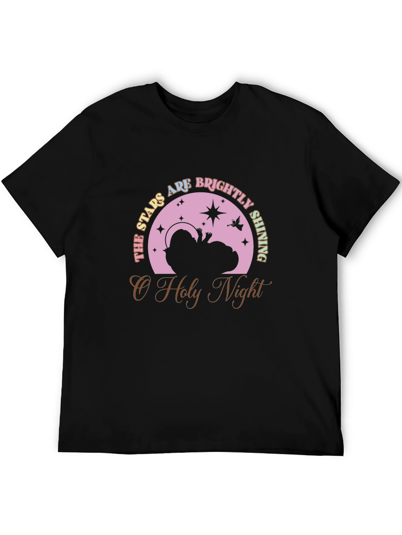 O Holy Night Stars Brightly Shining Christmas T-Shirt