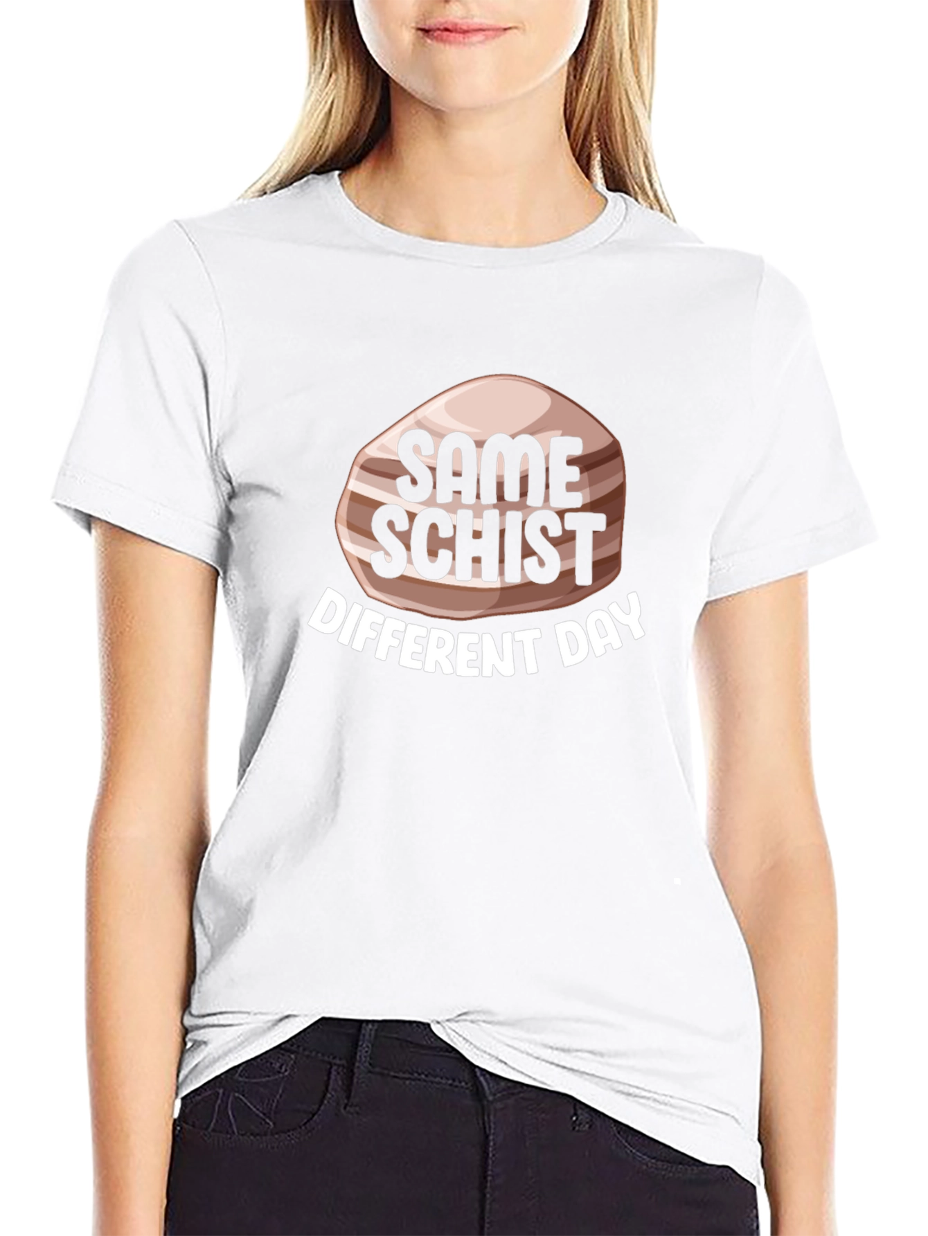 Same Schist Different Day Black T-Shirt