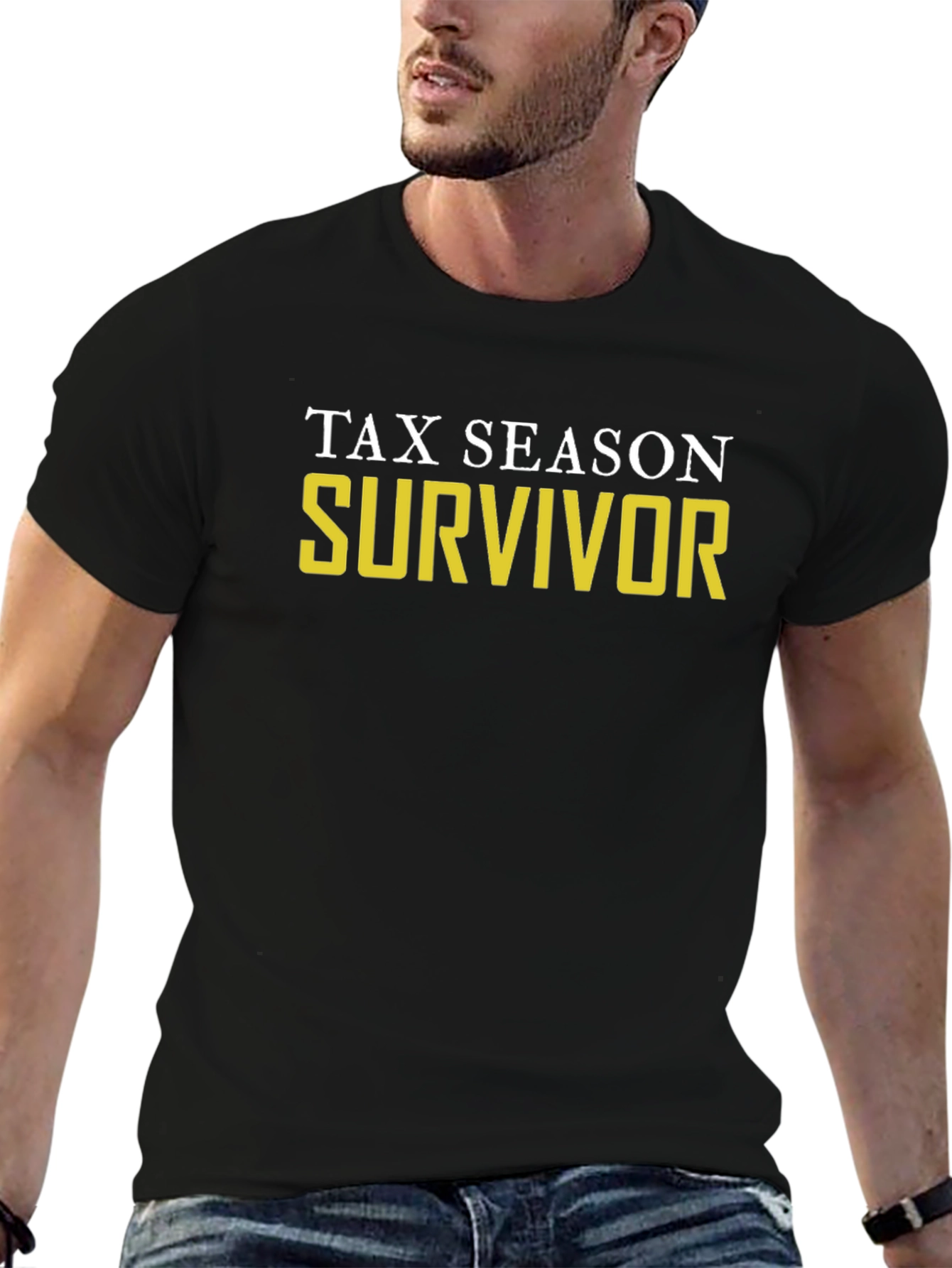 Tax Season Survivor T-Shirt - Black