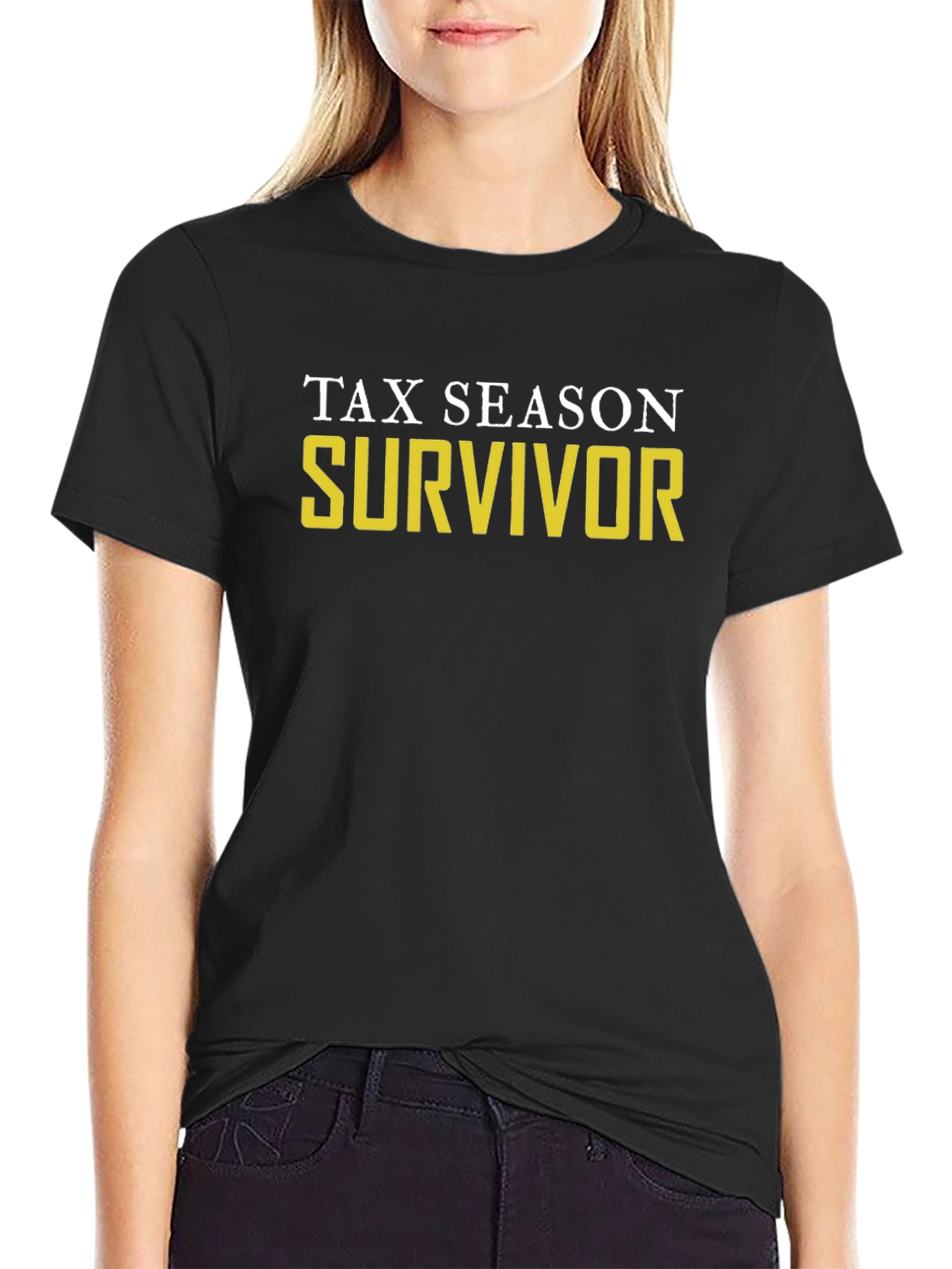 Tax Season Survivor T-Shirt - Black