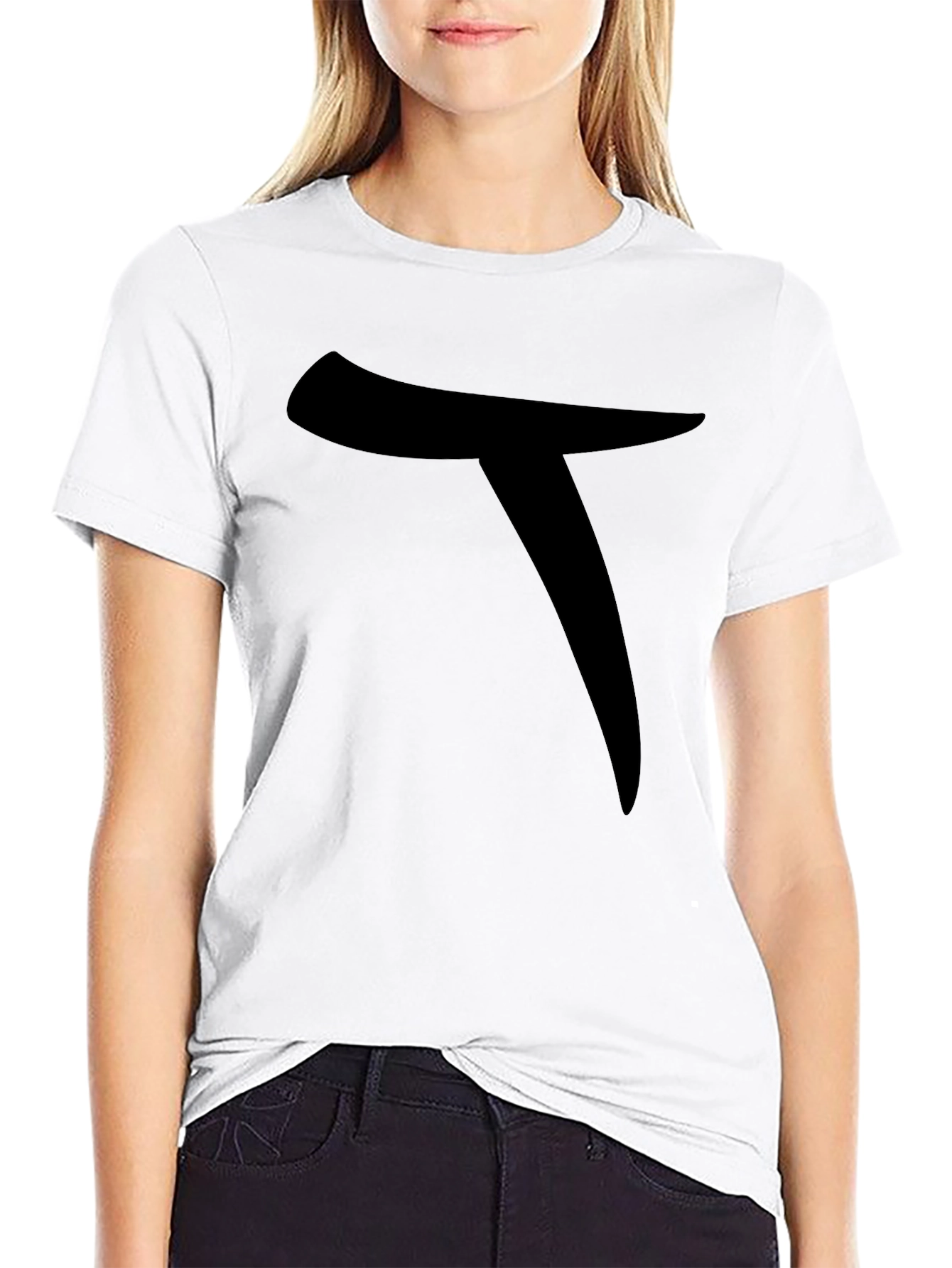 Mens Black T-Shirt with Bold Graphic