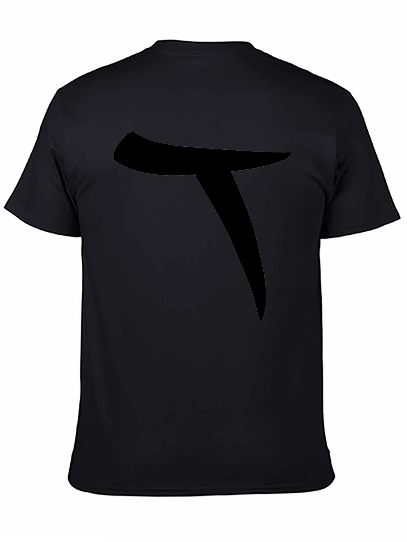 Mens Black T-Shirt with Bold Graphic