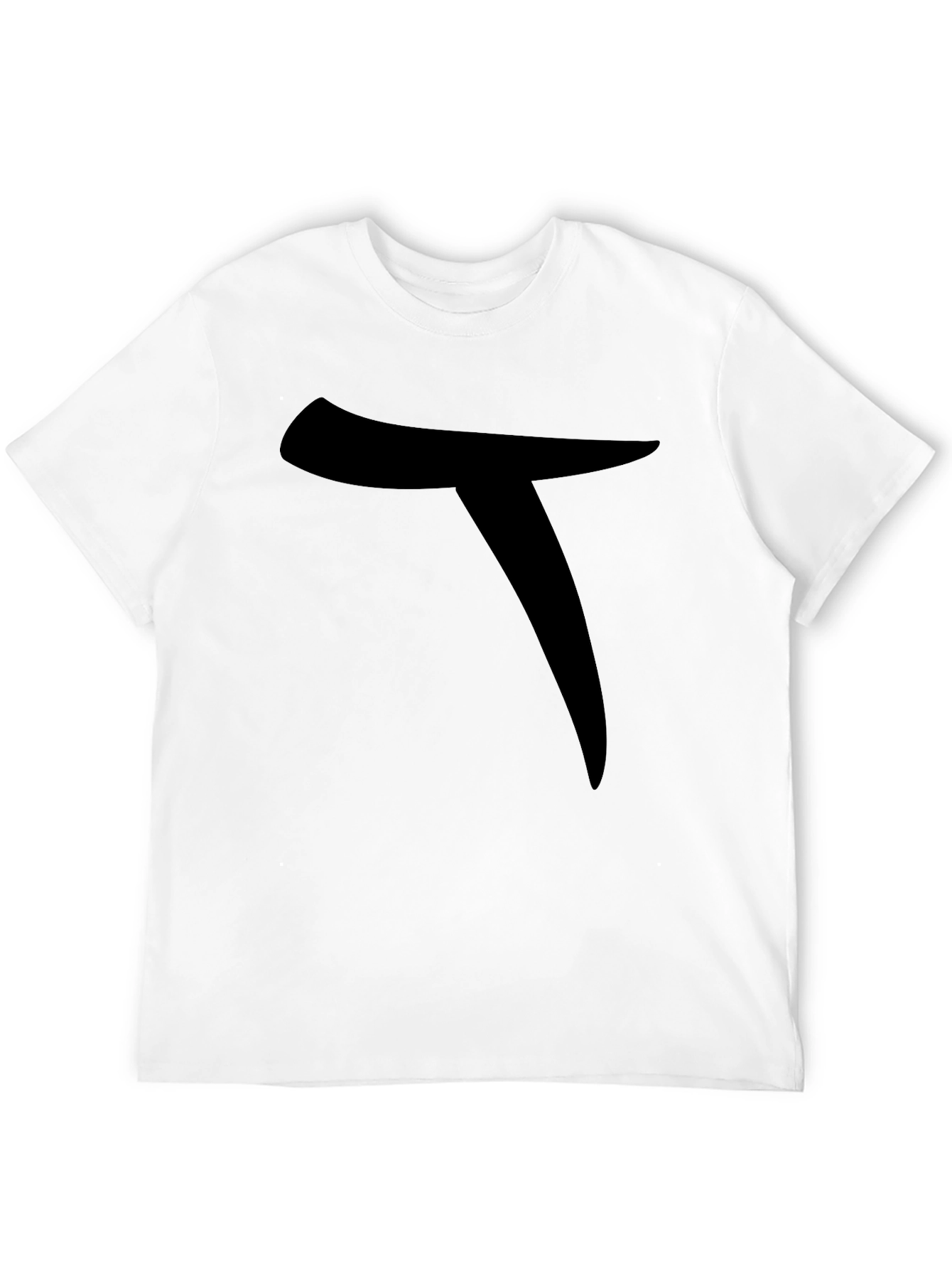 Mens Black T-Shirt with Bold Graphic