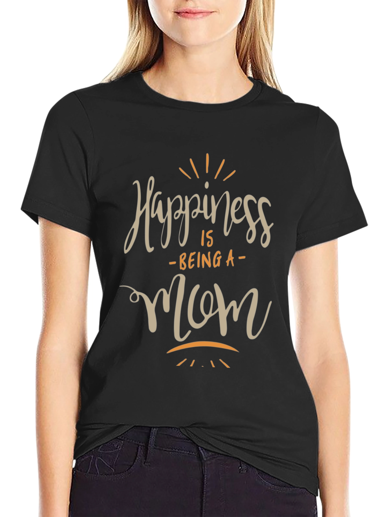 Happiness is Being A Mom Graphic T-Shirt