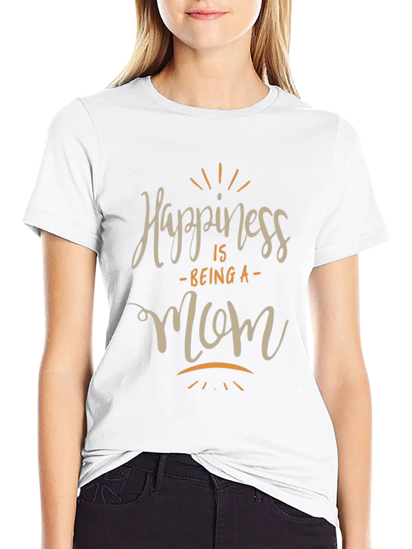 Happiness is Being A Mom Graphic T-Shirt
