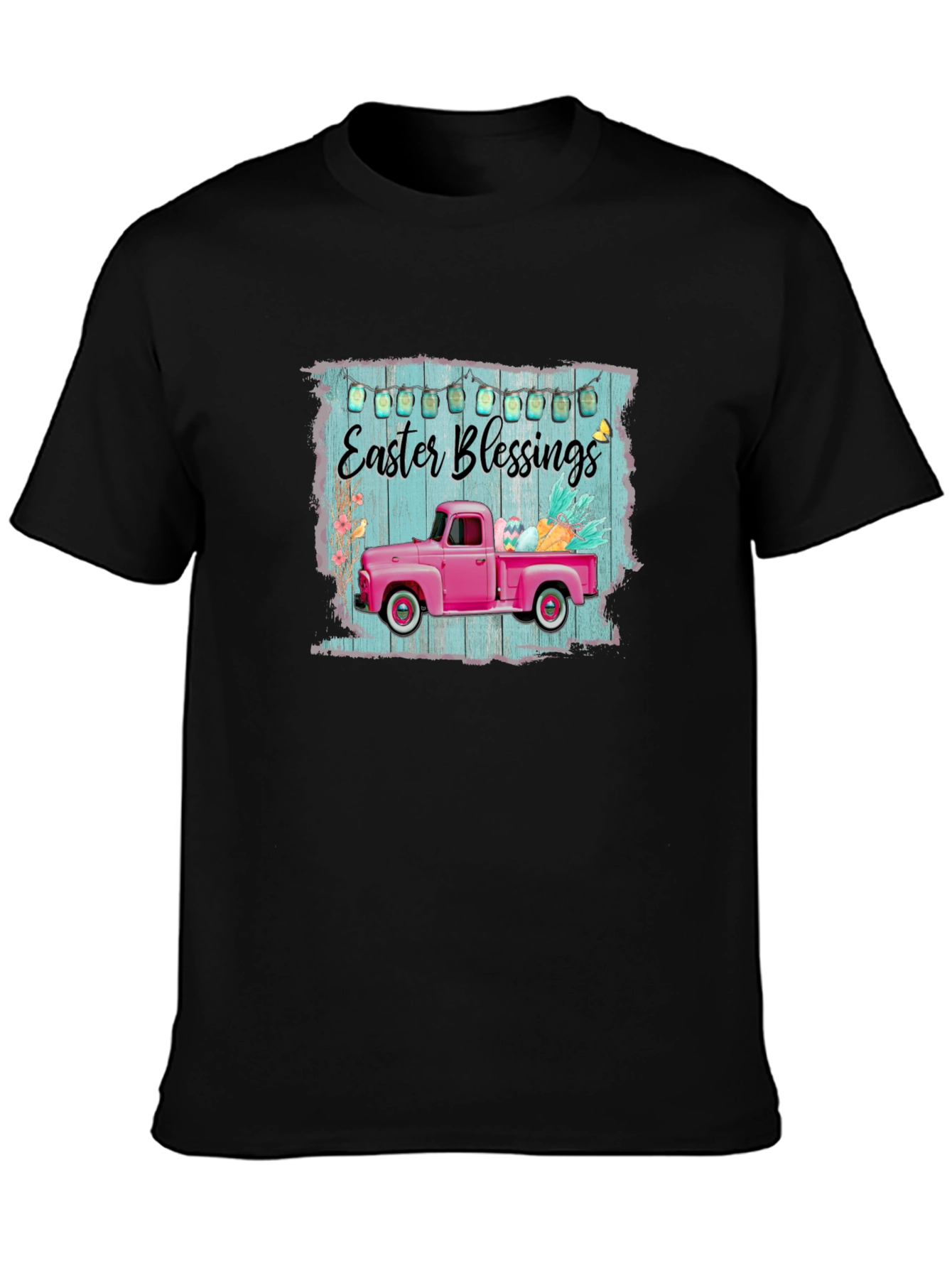 Easter Blessings Pink Truck T-Shirt